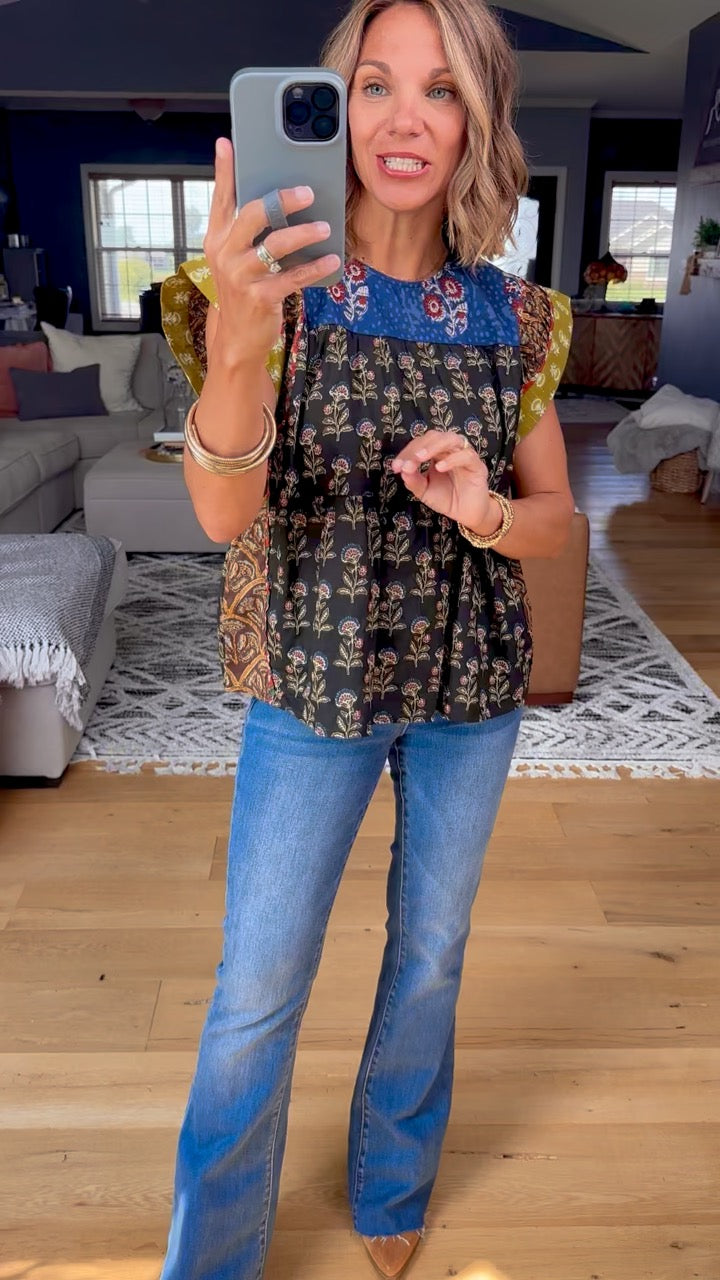 In Every Way Patchwork Top-THML-Anna Kaytes Boutique, Women's Fashion Boutique in Grinnell, Iowa