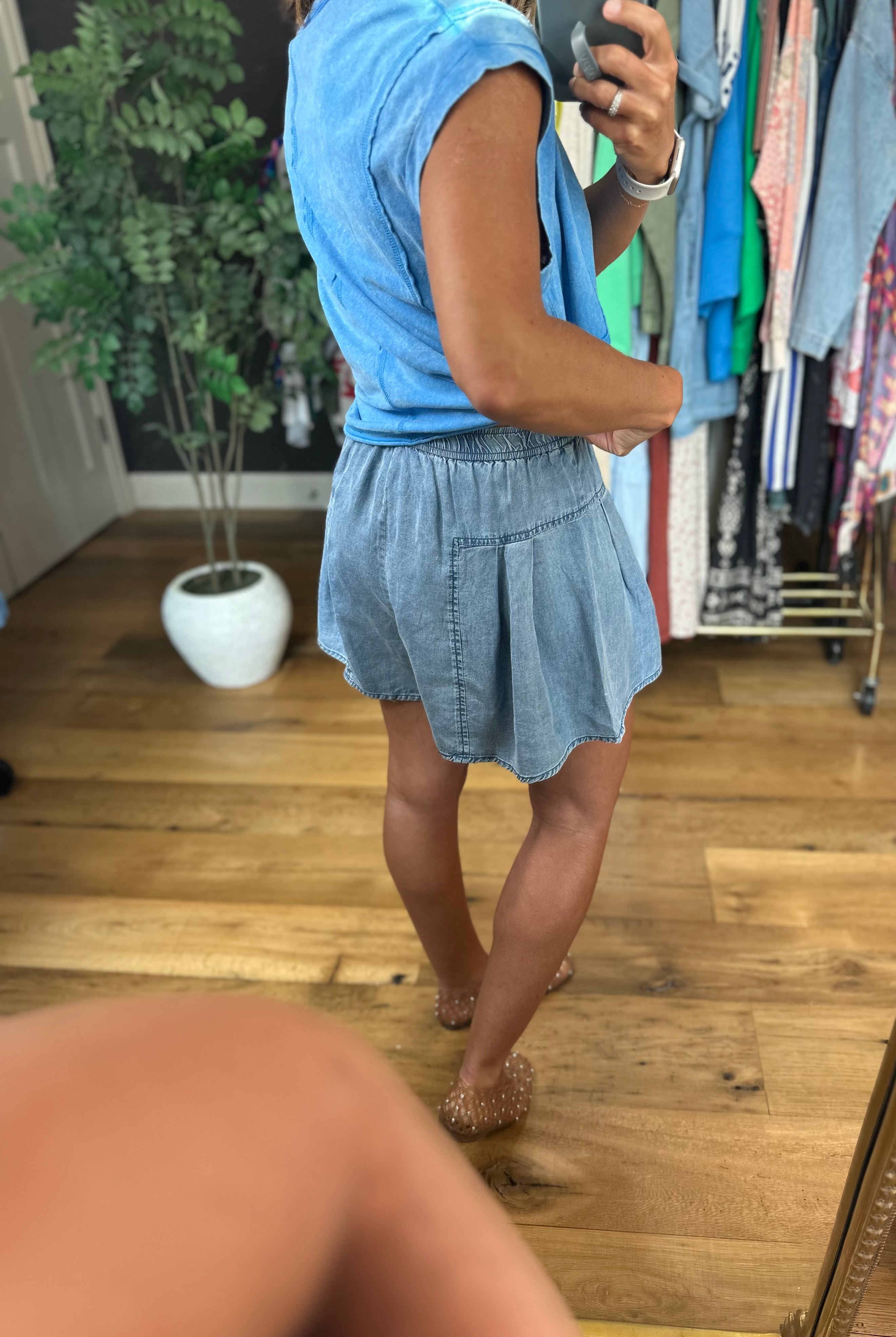 The Madison 2.0 High-Waisted Shorts-Shorts-Doe & Rae-Anna Kaytes Boutique, Women's Fashion Boutique in Grinnell, Iowa