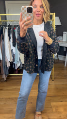 Spring Among Us Corded Floral Lightweight Jacket - Black-Aemi & Co-Anna Kaytes Boutique, Women's Fashion Boutique in Grinnell, Iowa
