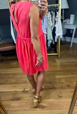 Make It Right Pocket Dress - Red-Aemi & Co-Anna Kaytes Boutique, Women's Fashion Boutique in Grinnell, Iowa
