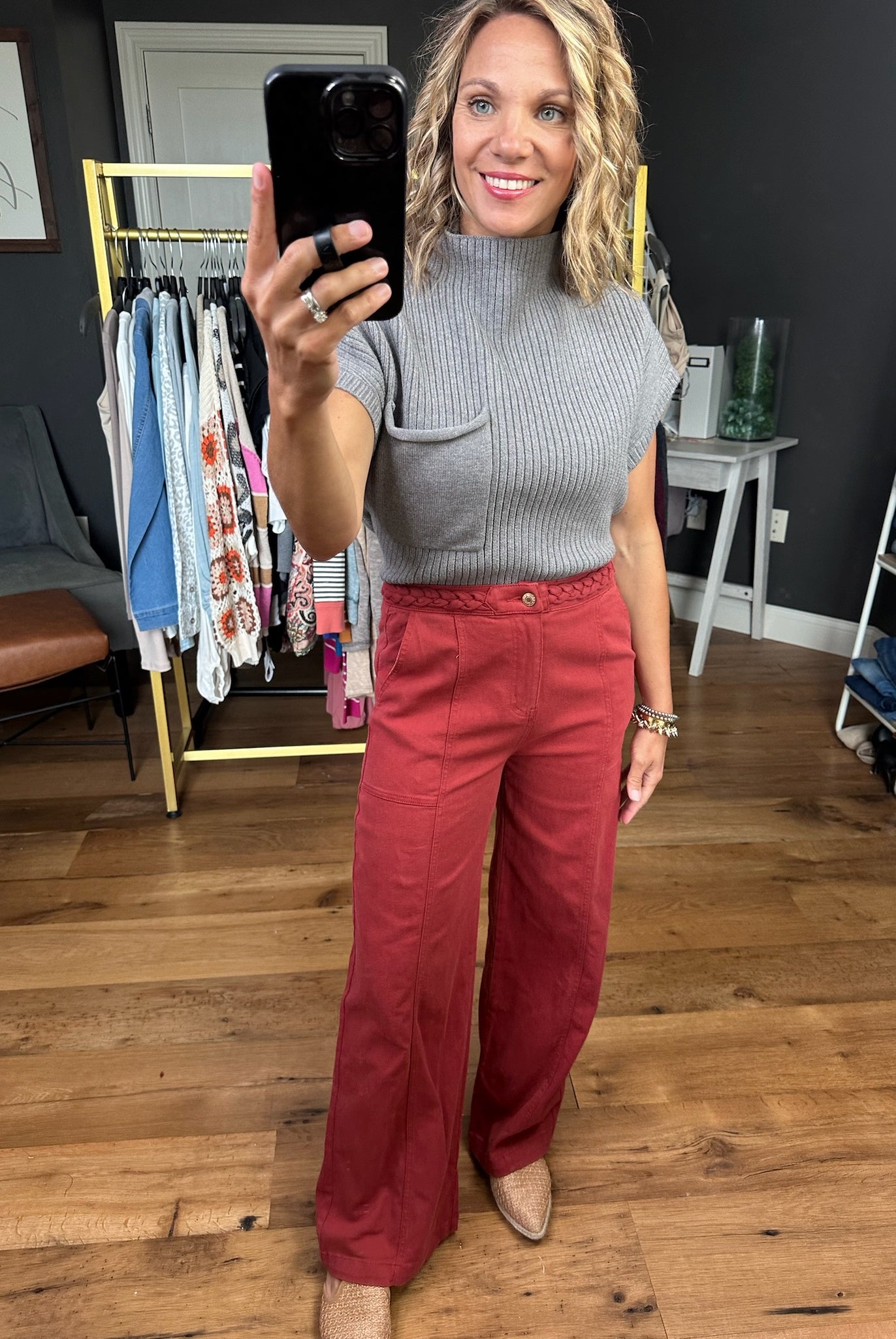 The Birdie Braided Detail Pant - Multiple Options-Entro-Anna Kaytes Boutique, Women's Fashion Boutique in Grinnell, Iowa