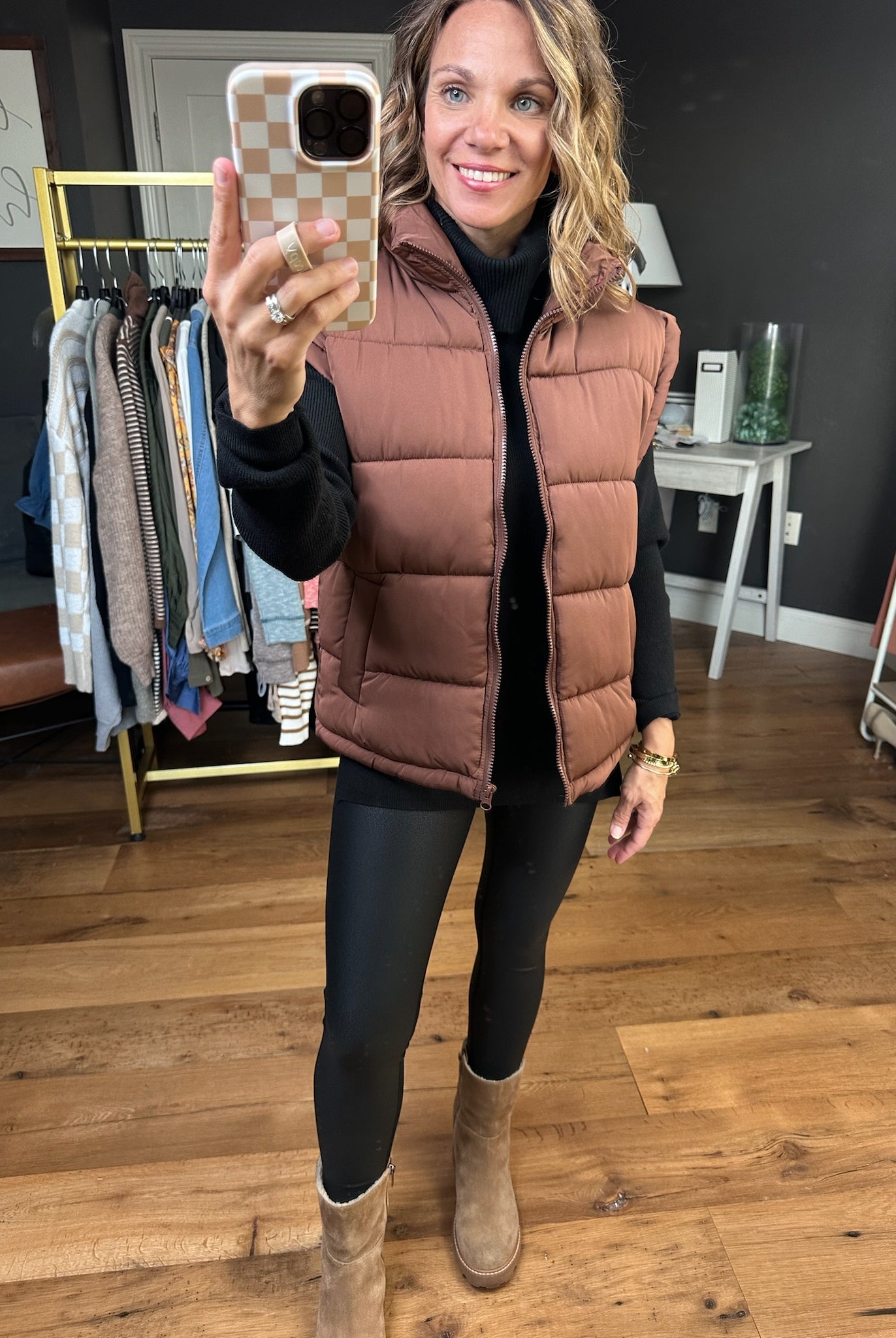 The Jessica Puffer Vest - Multiple Options-Very J-Anna Kaytes Boutique, Women's Fashion Boutique in Grinnell, Iowa