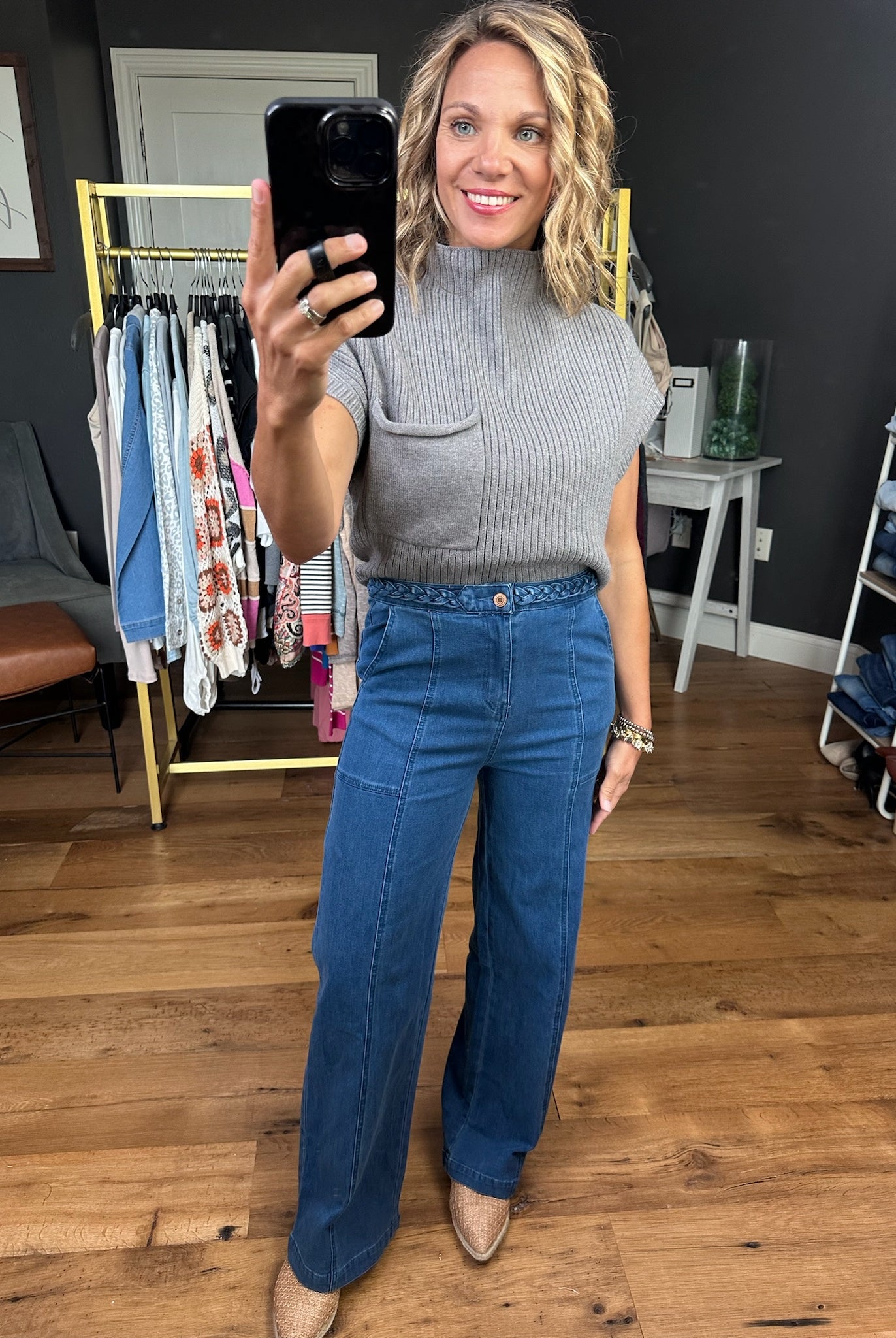 The Birdie Braided Detail Pant - Multiple Options-Entro-Anna Kaytes Boutique, Women's Fashion Boutique in Grinnell, Iowa