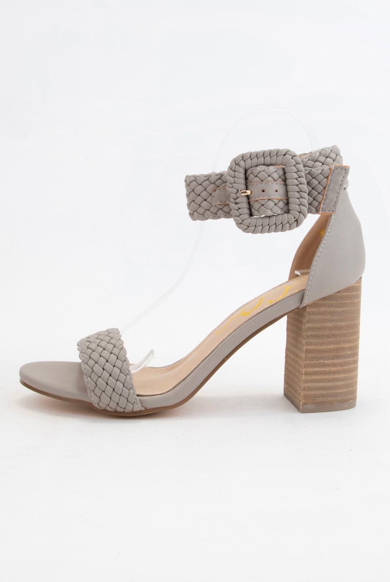 The Bridget Braided Heel - Grey-Heels-Ccocci- Bridget-Anna Kaytes Boutique, Women's Fashion Boutique in Grinnell, Iowa