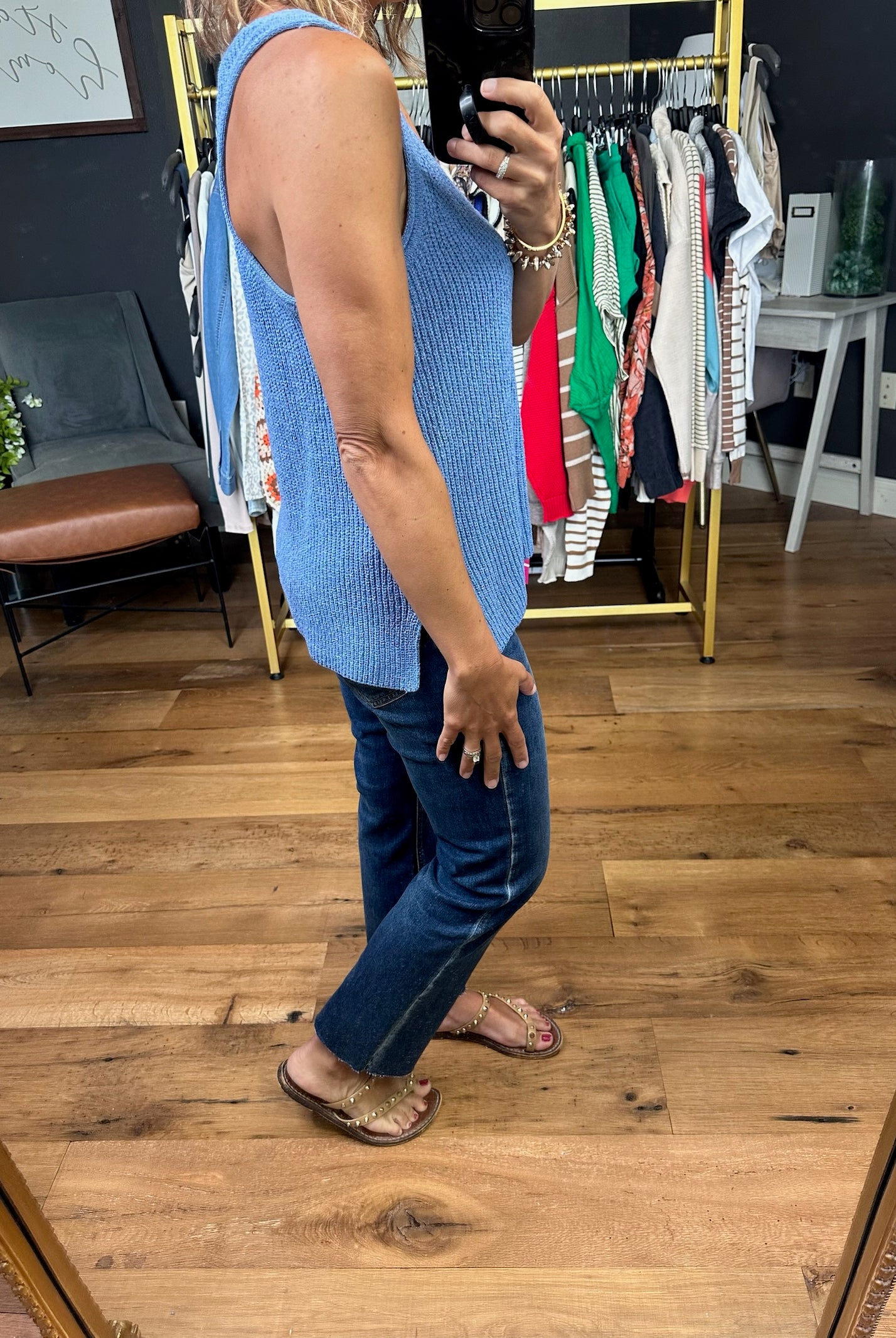 Read Into It Knit V-Neck Top - Multiple Options-Sleeveless-Be Cool-Anna Kaytes Boutique, Women's Fashion Boutique in Grinnell, Iowa