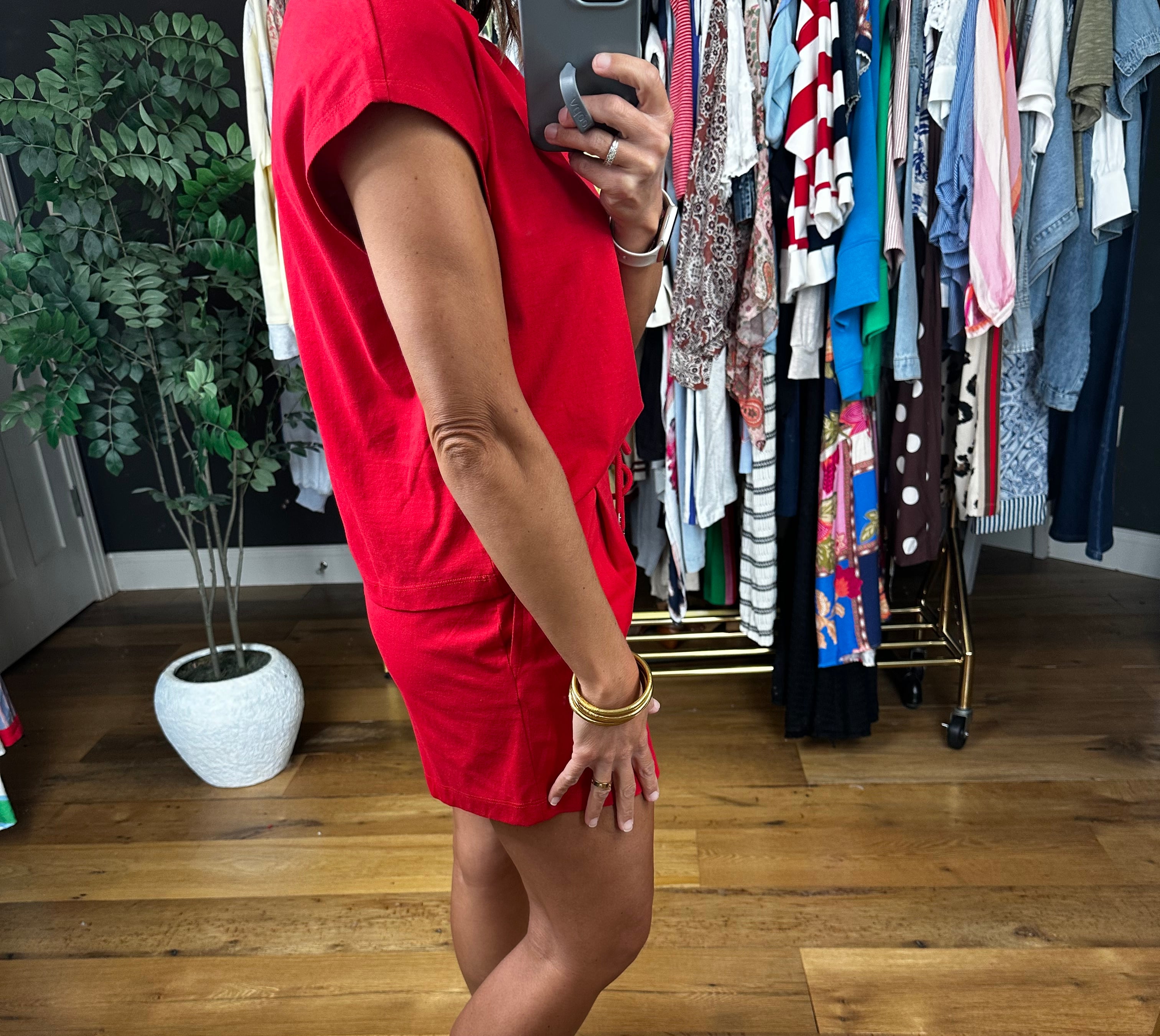 Loved In 2-Piece Set-Short Sleeves-Double Zero-Anna Kaytes Boutique, Women's Fashion Boutique in Grinnell, Iowa