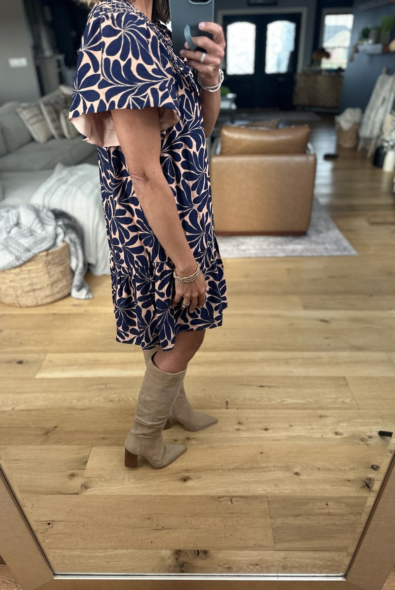 Everyday Icon Patterned Dress-Day & Moon-Anna Kaytes Boutique, Women's Fashion Boutique in Grinnell, Iowa