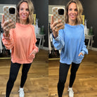 Dropping By Washed Pocket Crew-Easel-Anna Kaytes Boutique, Women's Fashion Boutique in Grinnell, Iowa