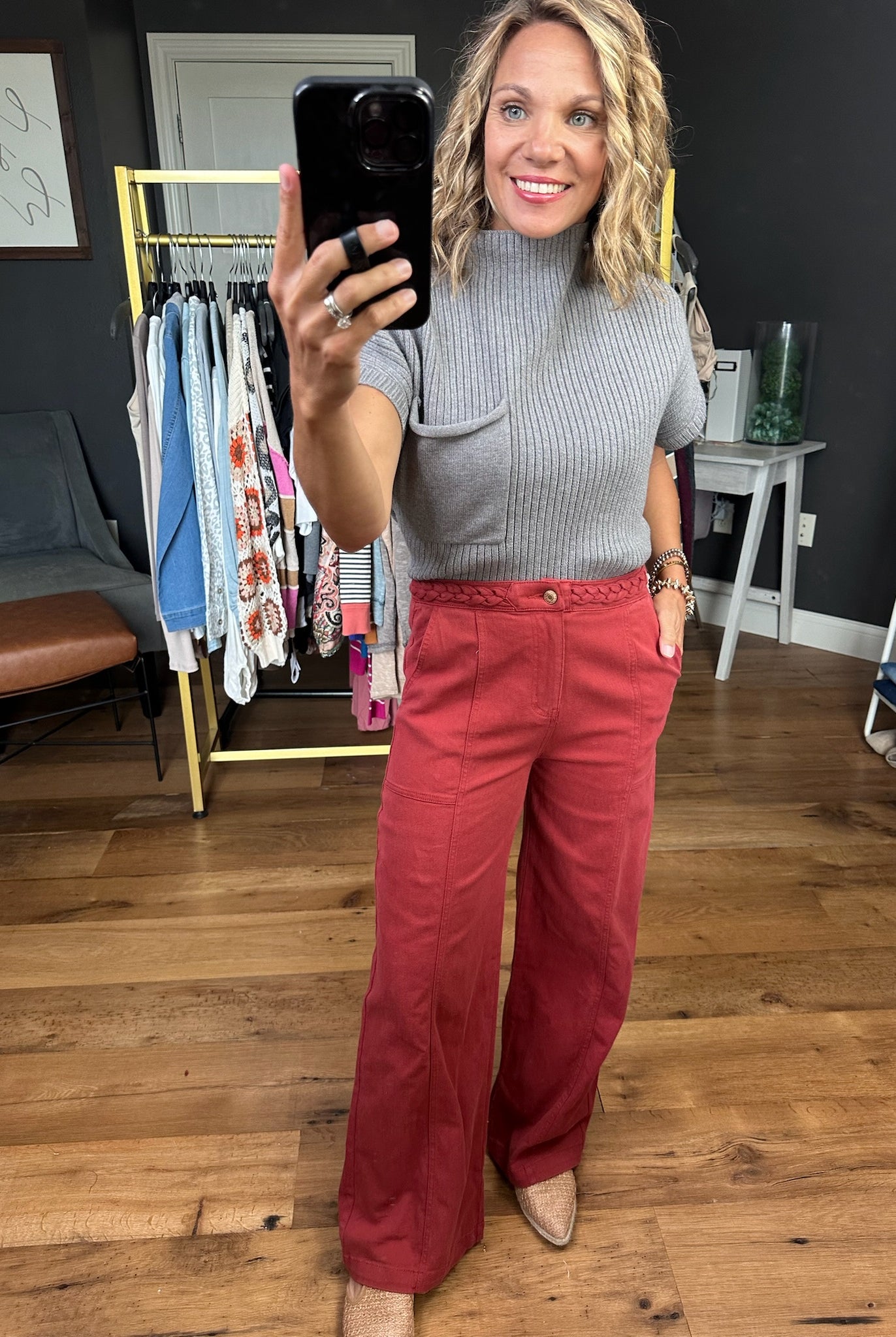 The Birdie Braided Detail Pant - Multiple Options-Entro-Anna Kaytes Boutique, Women's Fashion Boutique in Grinnell, Iowa