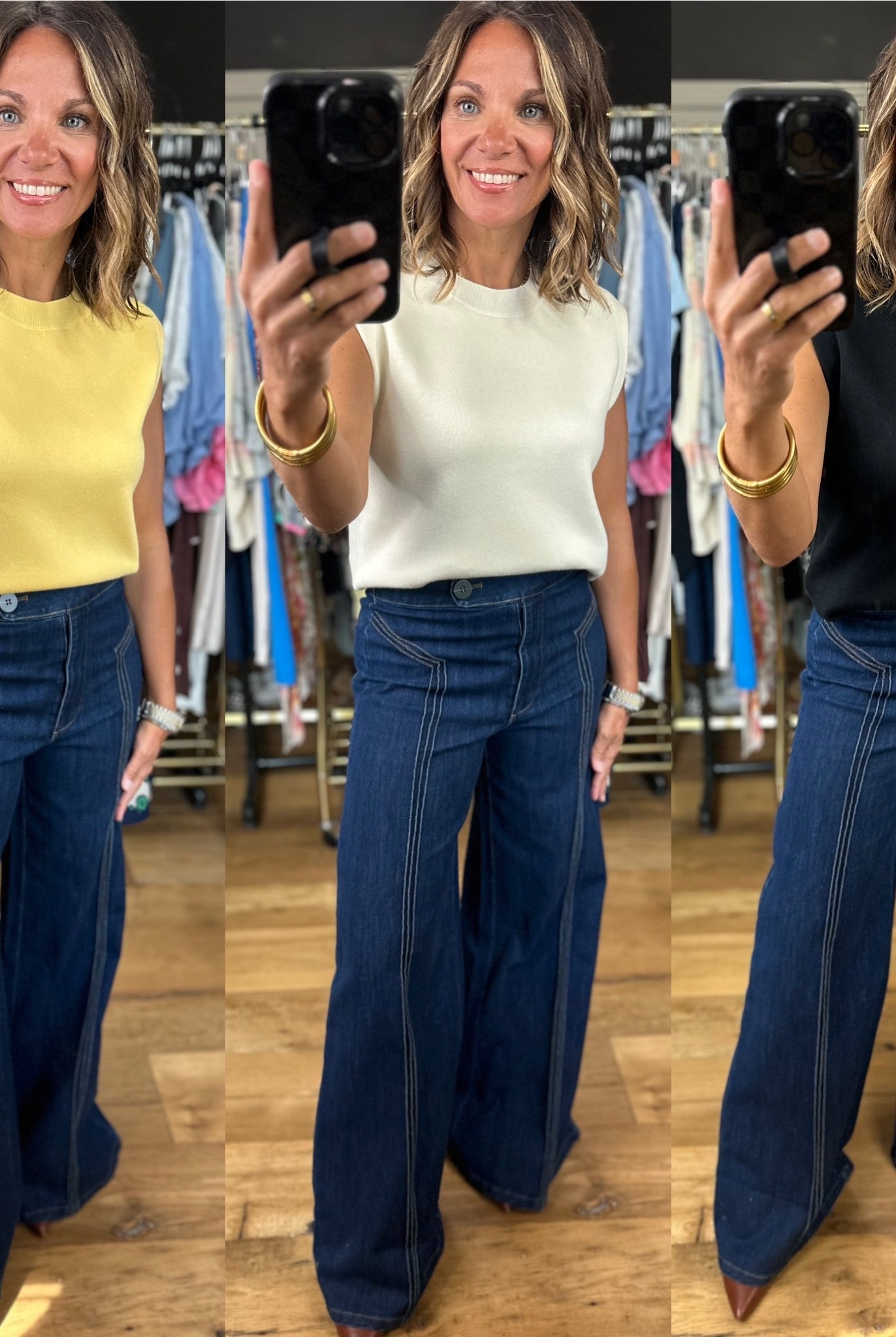 Everyone But You Knit Top-Short Sleeves-Entro-Anna Kaytes Boutique, Women's Fashion Boutique in Grinnell, Iowa
