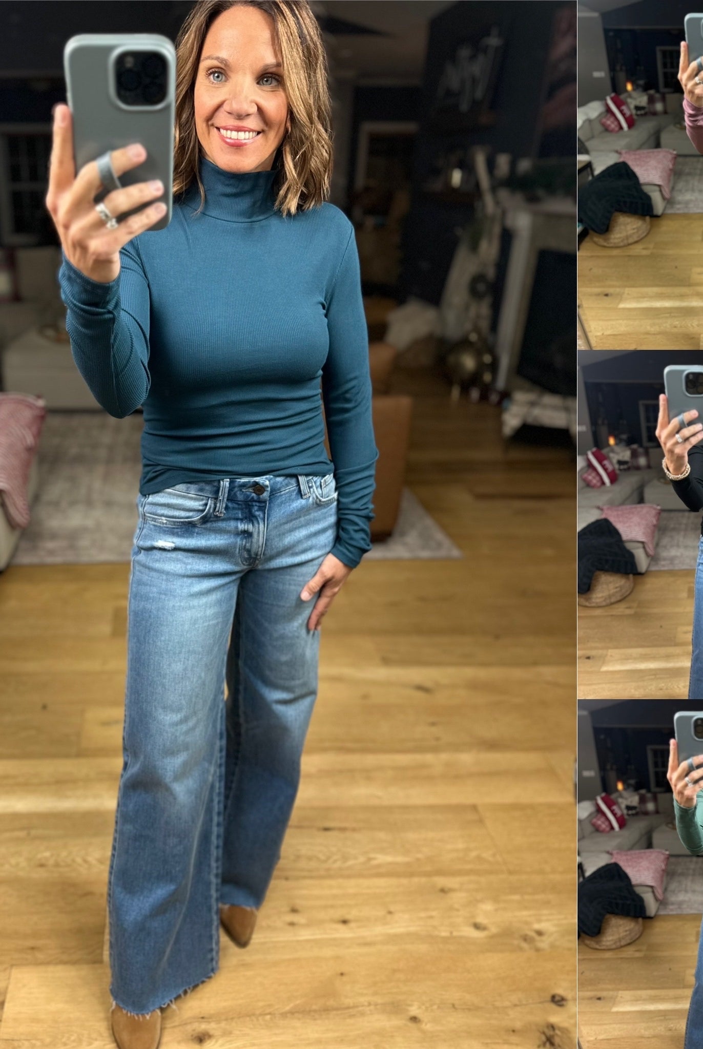 Just Around The Corner Long Sleeve Top-Long Sleeves-Mono B-Anna Kaytes Boutique, Women's Fashion Boutique in Grinnell, Iowa