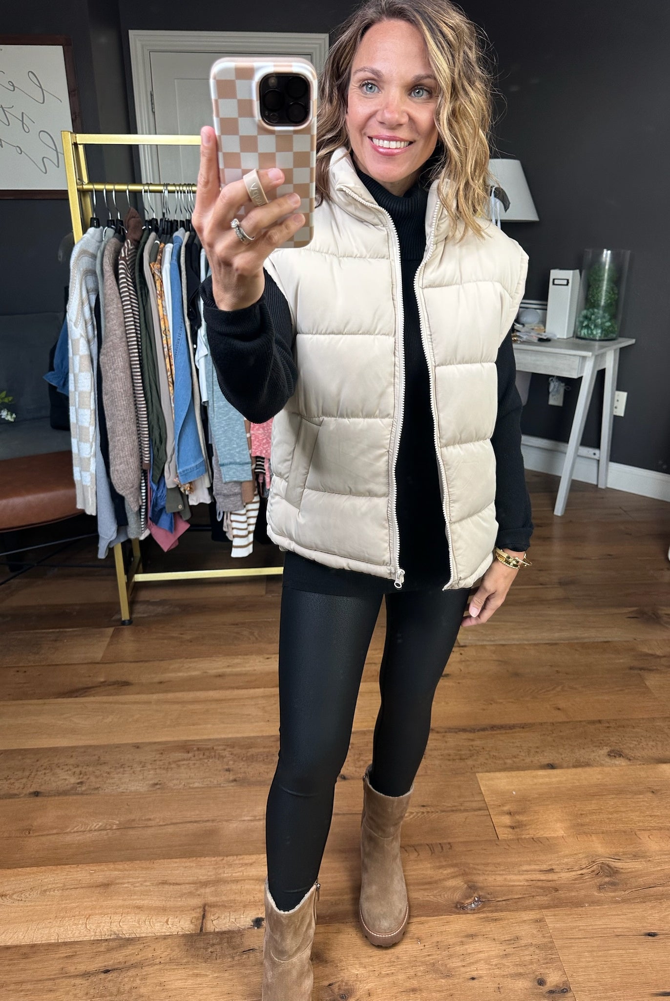 The Jessica Puffer Vest - Multiple Options-Very J-Anna Kaytes Boutique, Women's Fashion Boutique in Grinnell, Iowa