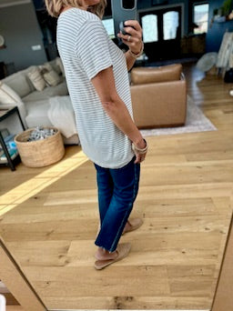 Back To The Basics Striped Tee-Be Cool-Anna Kaytes Boutique, Women's Fashion Boutique in Grinnell, Iowa