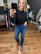 The Taylor High-Rise Stretch Slim Straight Denim-Jeans-Vervet T5911-Anna Kaytes Boutique, Women's Fashion Boutique in Grinnell, Iowa