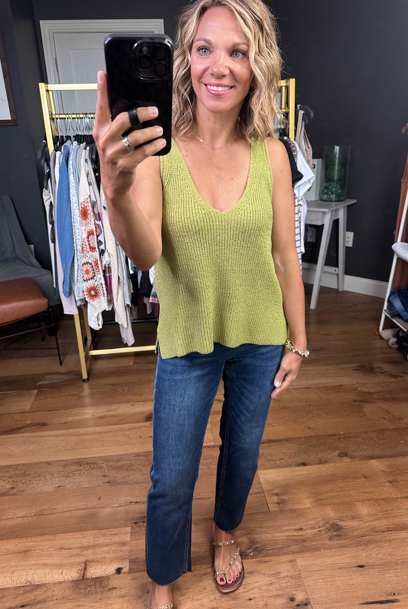 Read Into It Knit V-Neck Top - Multiple Options-Sleeveless-Be Cool-Anna Kaytes Boutique, Women's Fashion Boutique in Grinnell, Iowa