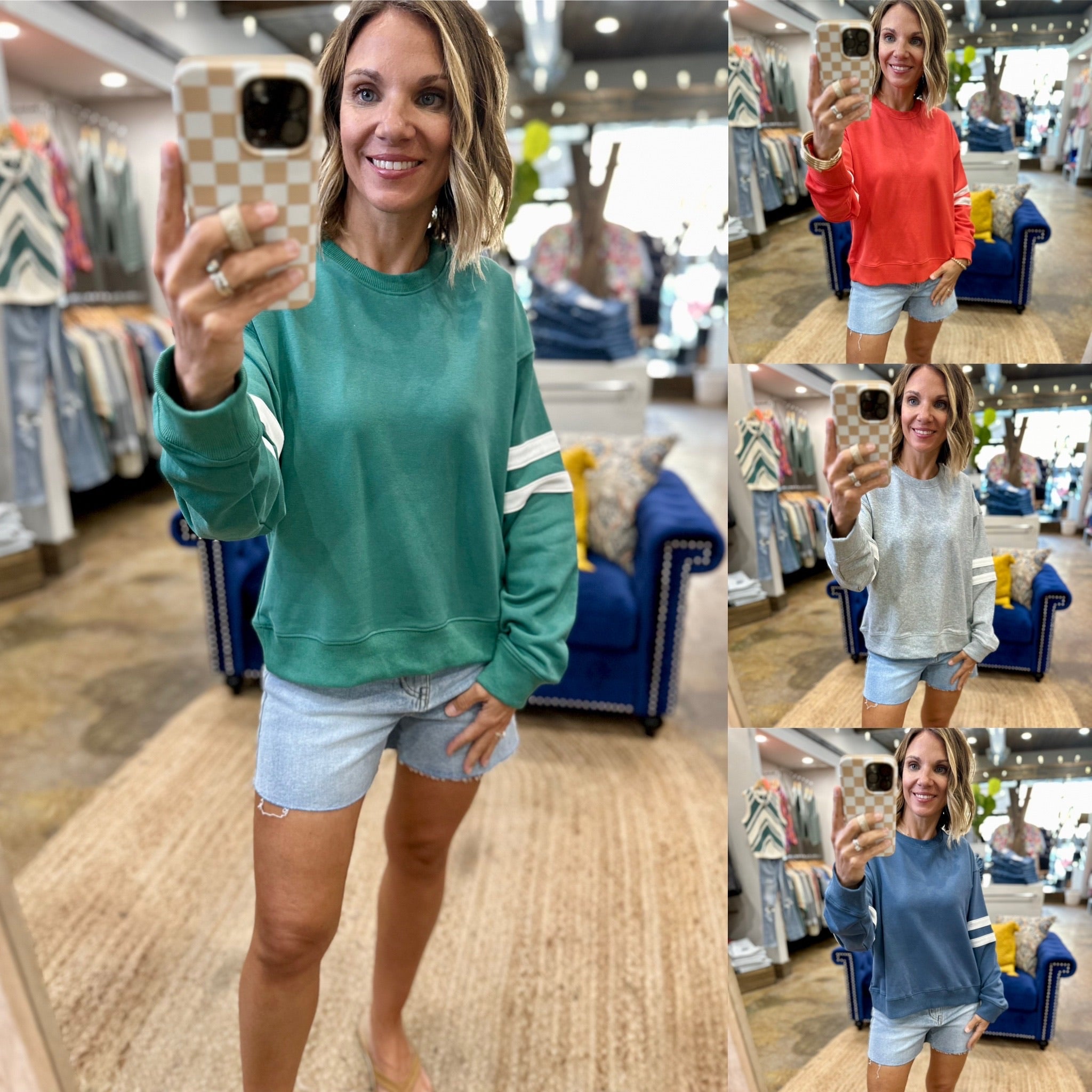 Through The Season Varsity Crew - Multiple Options-Wishlist-Anna Kaytes Boutique, Women's Fashion Boutique in Grinnell, Iowa