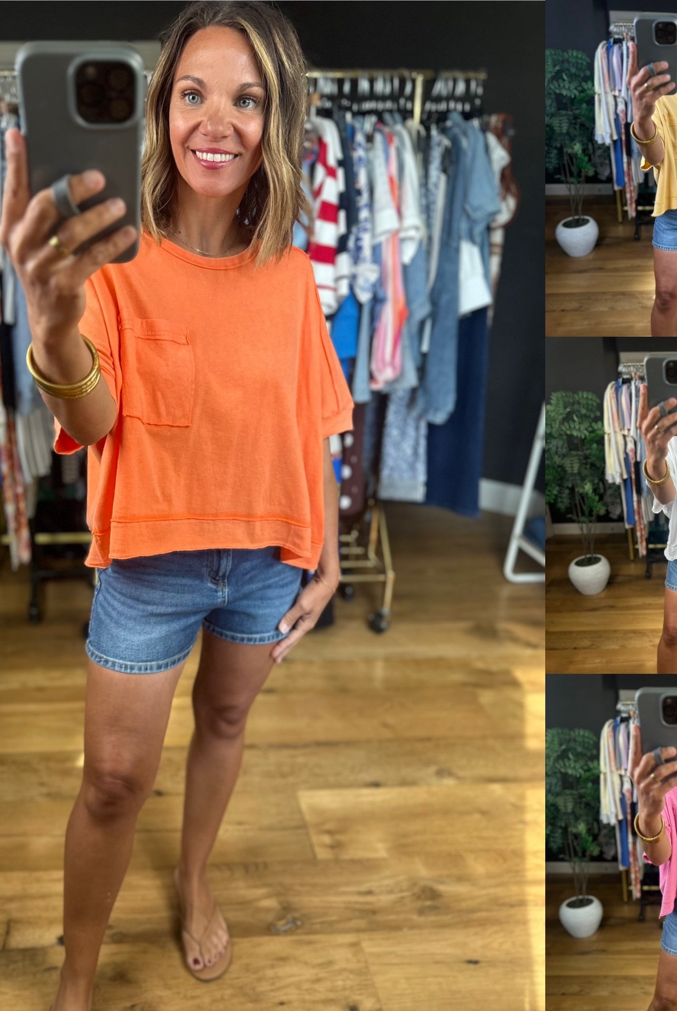 Wide Open Spaces Flowy Tee-Short Sleeves-Very J-Anna Kaytes Boutique, Women's Fashion Boutique in Grinnell, Iowa