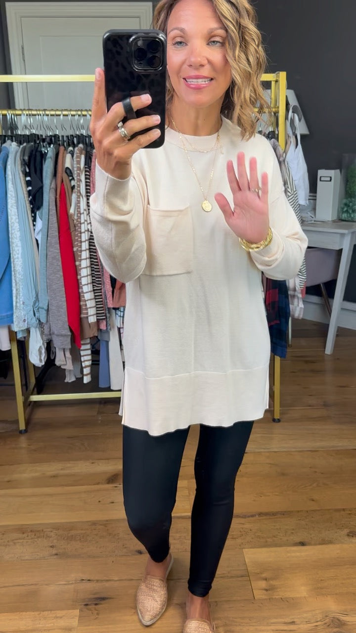 Consider the Options Lightweight Knit Top - Multiple Options-Be Cool-Anna Kaytes Boutique, Women's Fashion Boutique in Grinnell, Iowa