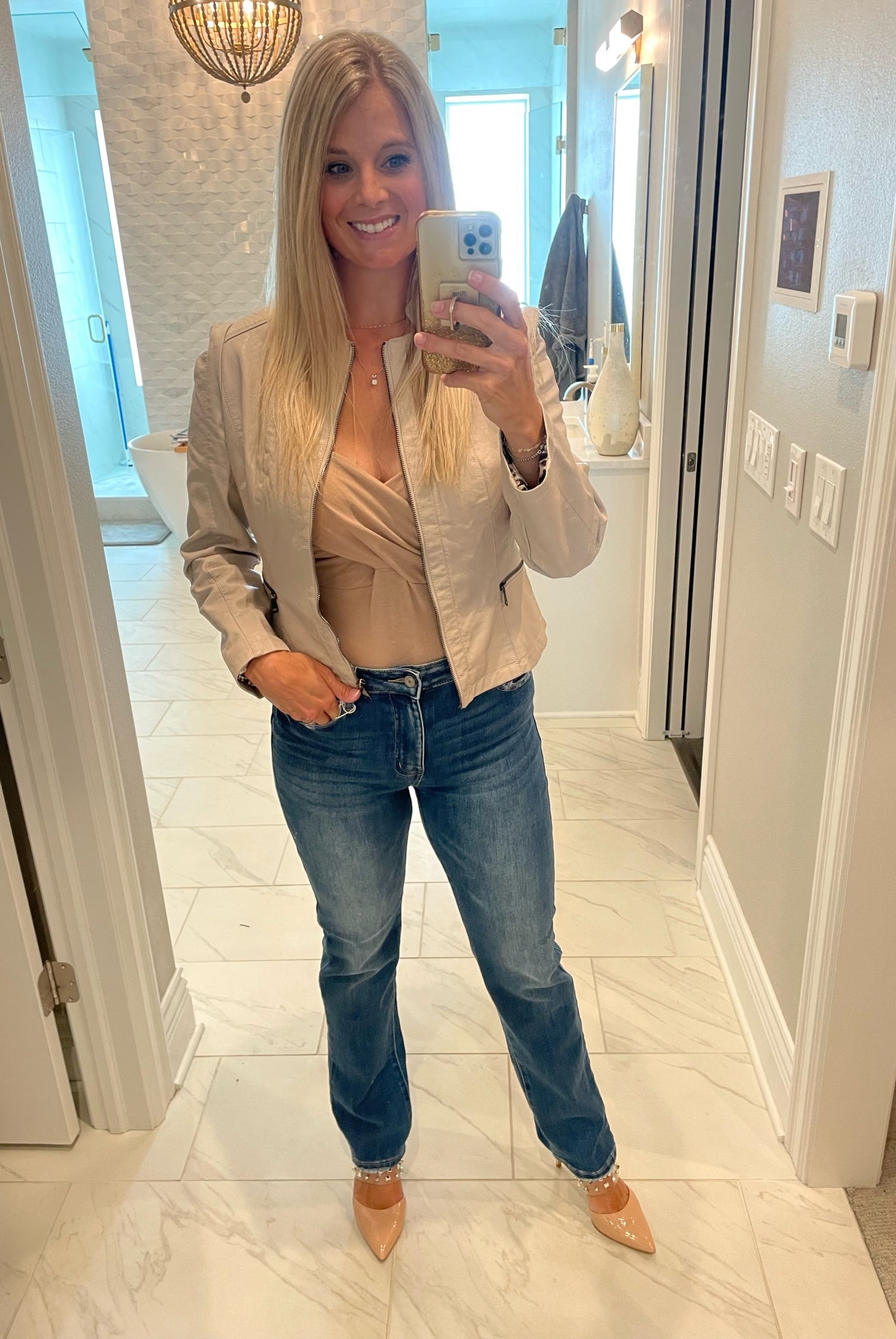 Down The Road Moto Faux-Leather Jacket - Multiple Options-Jackets-Coalition LA L16OF2-Anna Kaytes Boutique, Women's Fashion Boutique in Grinnell, Iowa