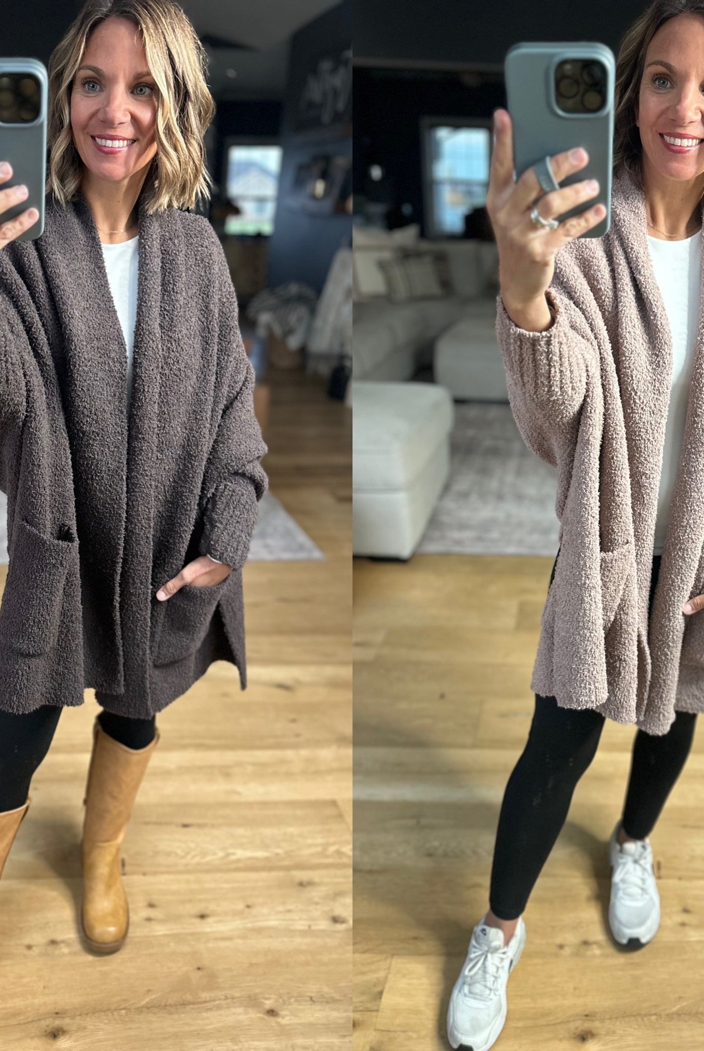 Cozy Intentions Pocket Cardigan-Sweaters-Blu Ivy-Anna Kaytes Boutique, Women's Fashion Boutique in Grinnell, Iowa