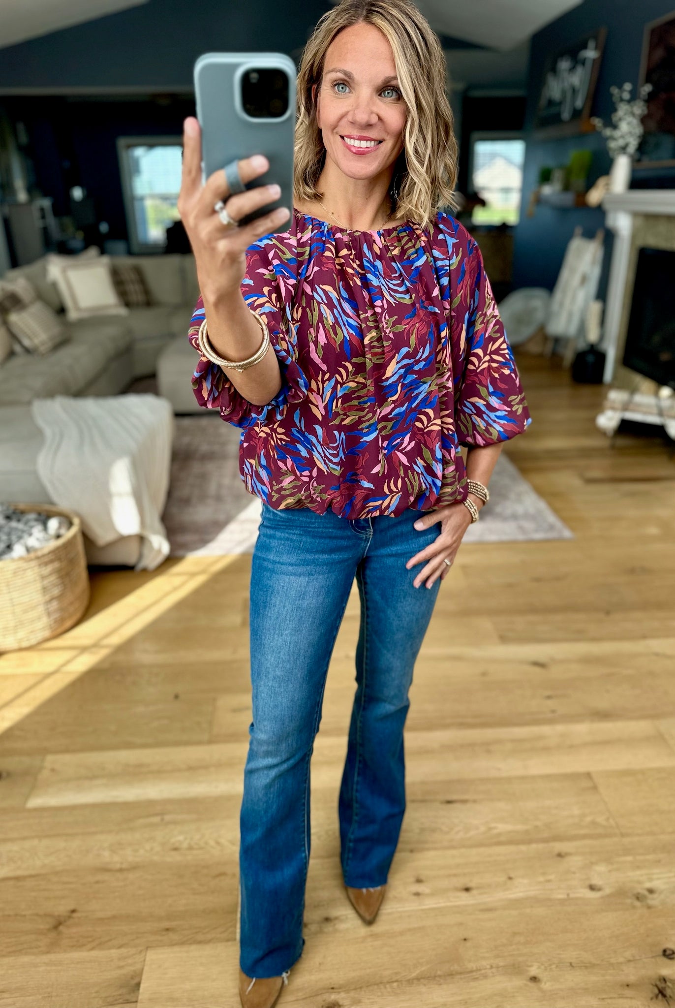 On Fall's Terms Patterned Top-THML-Anna Kaytes Boutique, Women's Fashion Boutique in Grinnell, Iowa