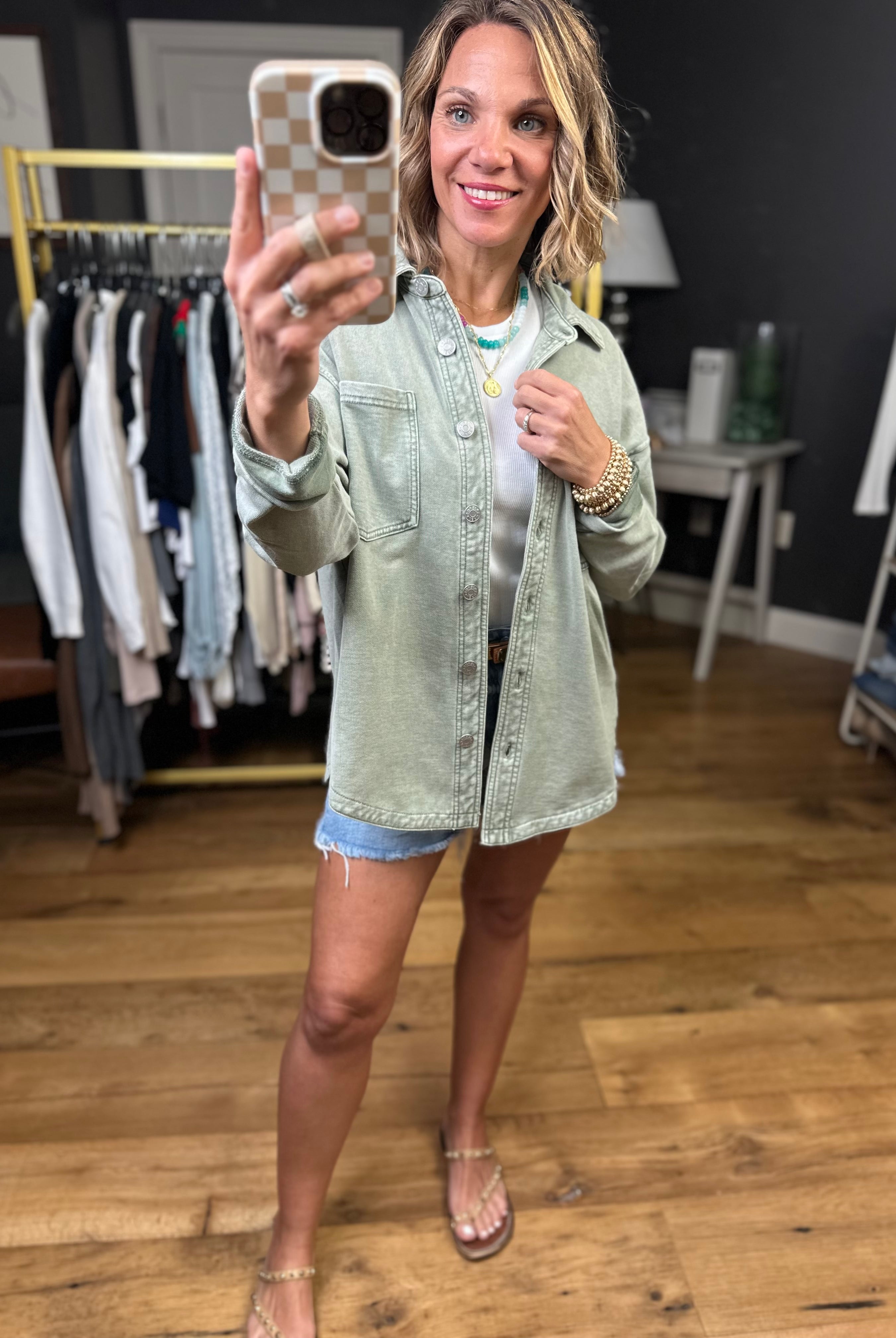 Making Perfect Sense Shacket - Multiple Options-Jackets-Be Cool-Anna Kaytes Boutique, Women's Fashion Boutique in Grinnell, Iowa