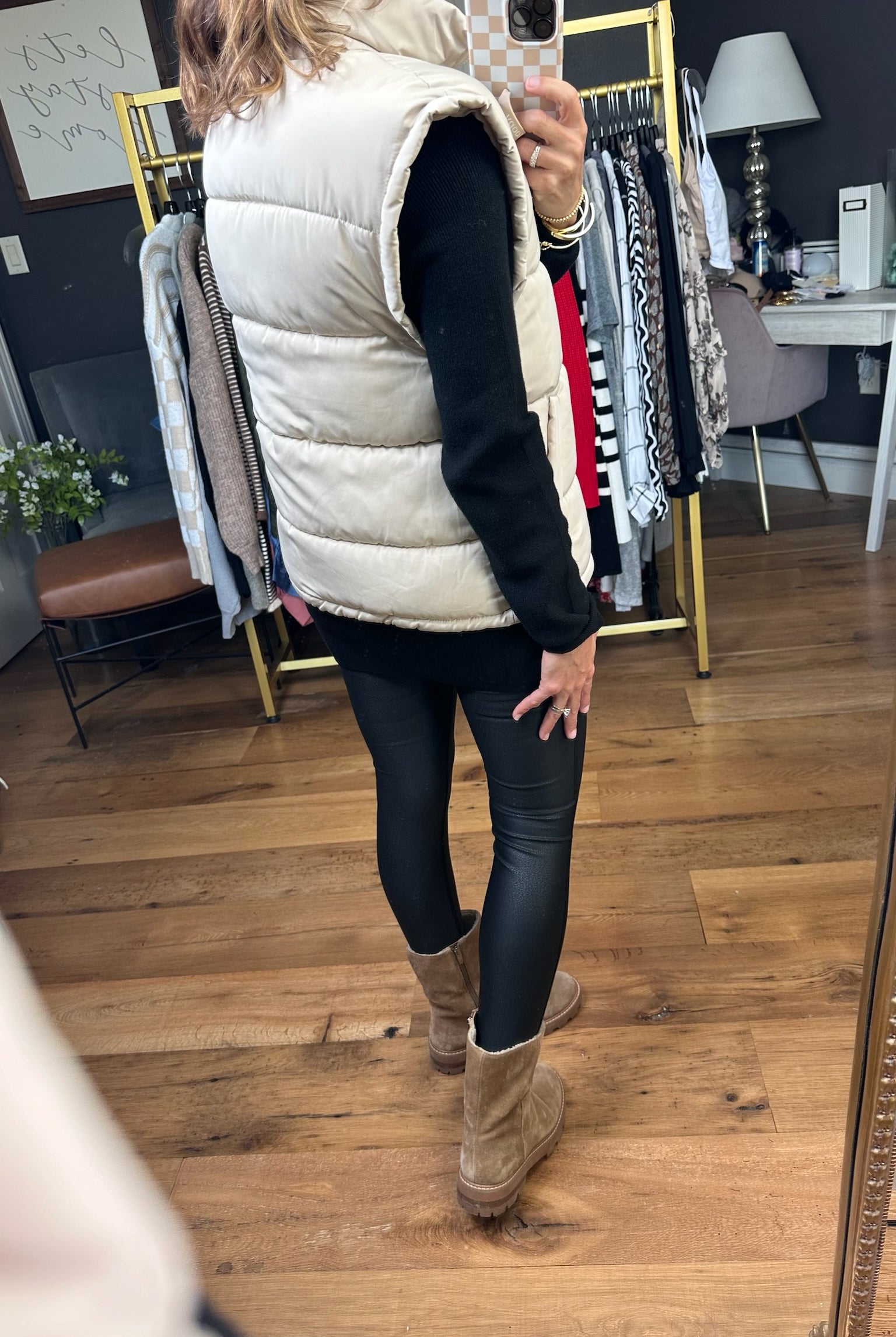 The Jessica Puffer Vest - Multiple Options-Very J-Anna Kaytes Boutique, Women's Fashion Boutique in Grinnell, Iowa