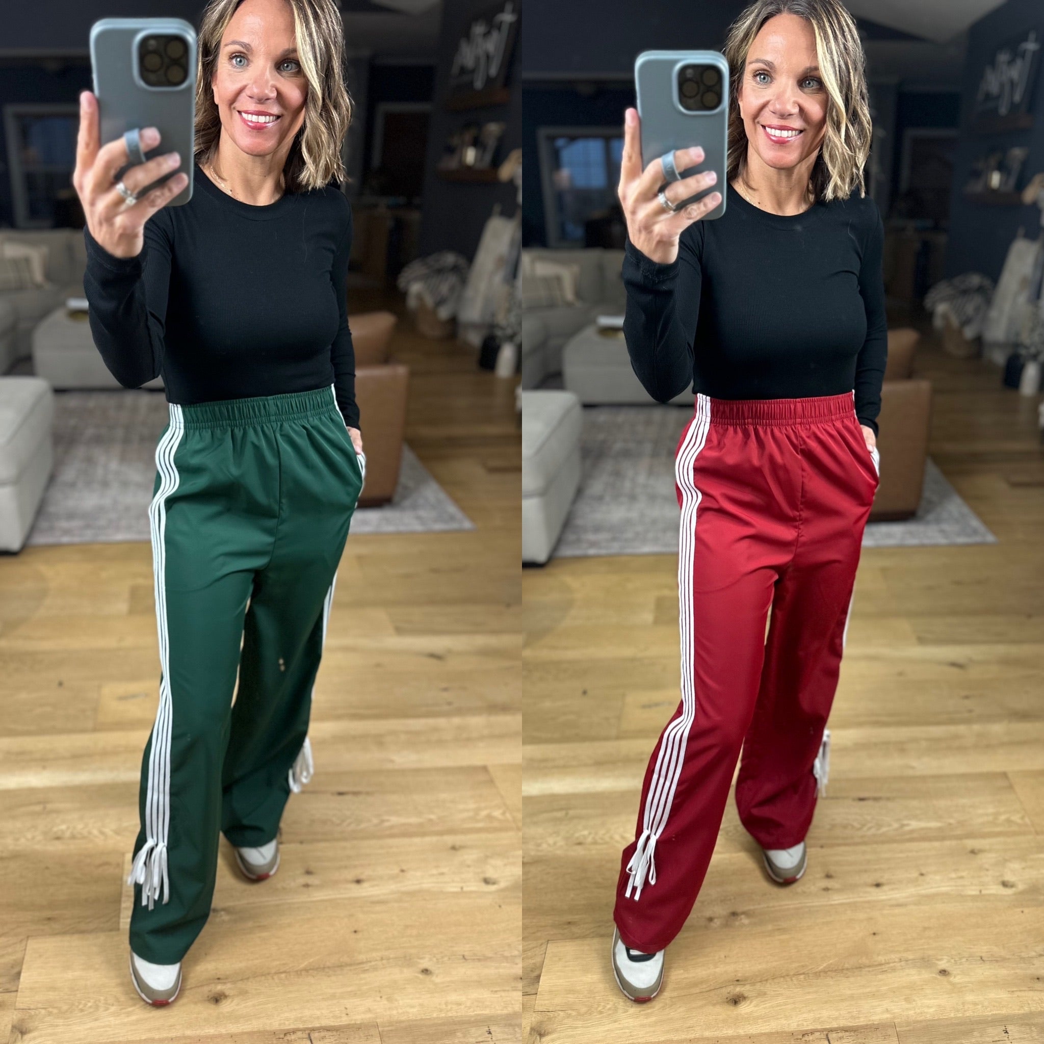 Casual Day Trim-Detail Pant-Pants-Very J-Anna Kaytes Boutique, Women's Fashion Boutique in Grinnell, Iowa