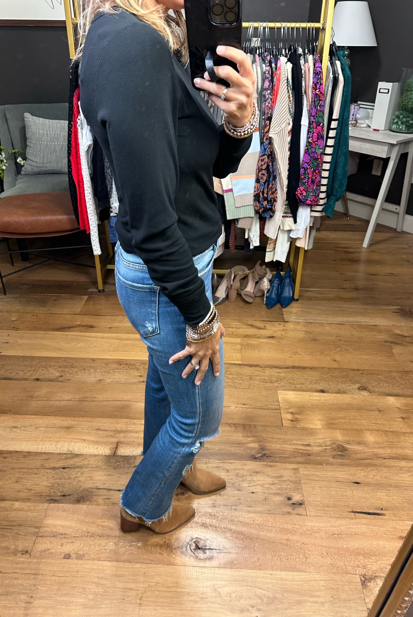 The Best Version of You Long Sleeve Top - Multiple Options-Long Sleeves-Thread & Supply-Anna Kaytes Boutique, Women's Fashion Boutique in Grinnell, Iowa