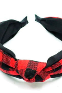 Plaid Mid Knot Headband- Multiple Options-Hair Accessories-Joia EHB-6843B-Anna Kaytes Boutique, Women's Fashion Boutique in Grinnell, Iowa
