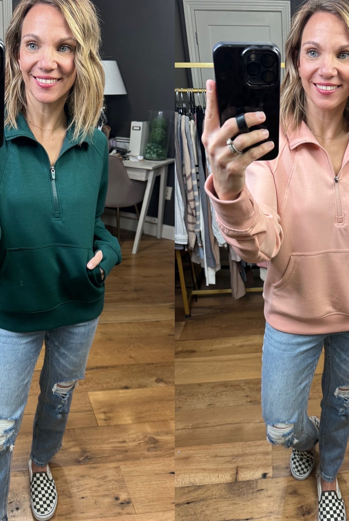 Other Than That Pocket Zip Pullover - Multiple Options-Sweaters-Thread & Supply J1620mskts-Anna Kaytes Boutique, Women's Fashion Boutique in Grinnell, Iowa