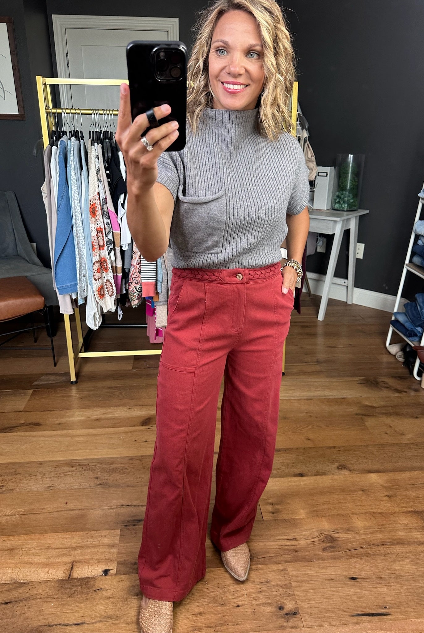 The Birdie Braided Detail Pant - Multiple Options-Entro-Anna Kaytes Boutique, Women's Fashion Boutique in Grinnell, Iowa