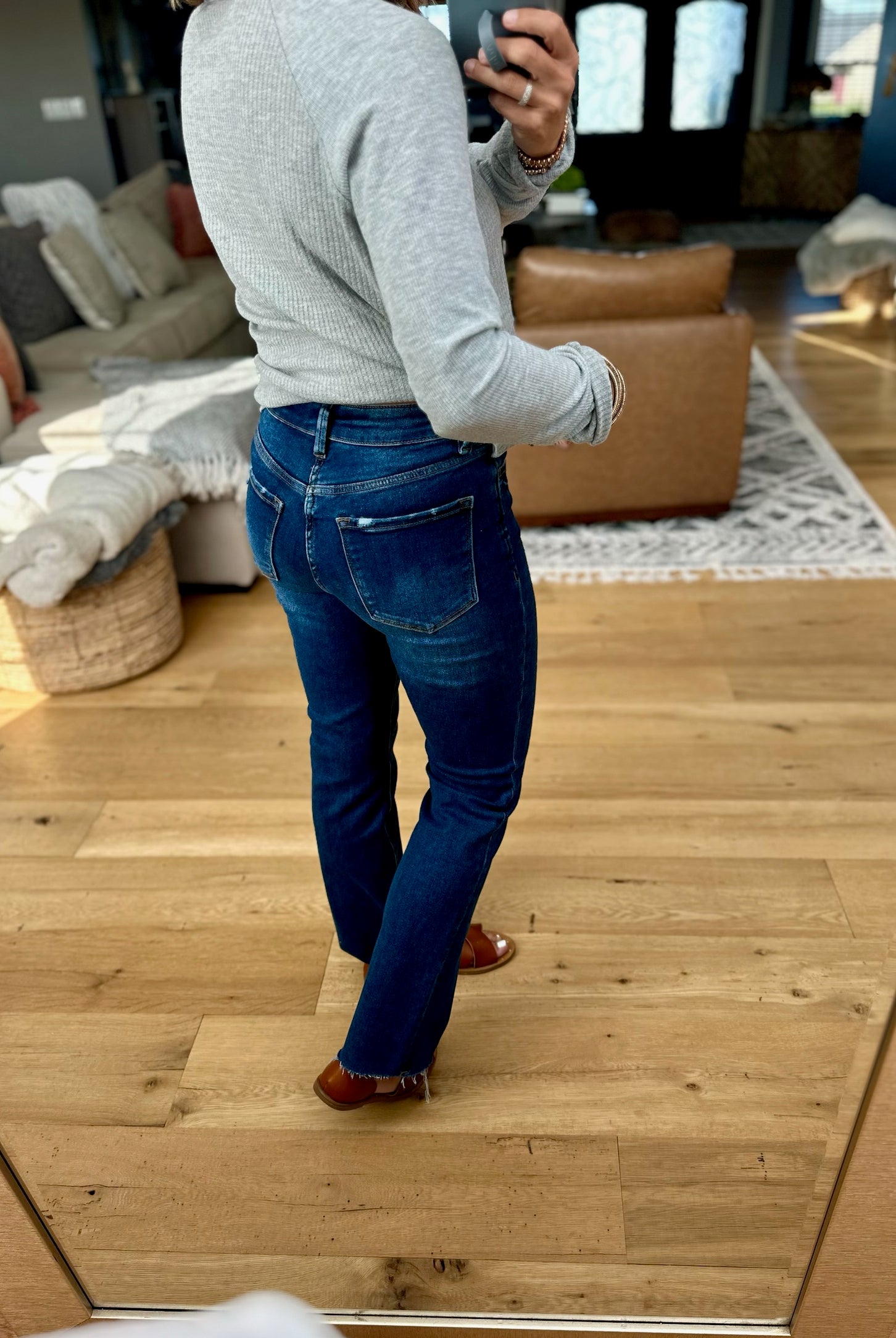 The Georgia High-Rise Ankle Mini Bootcut Denim-Loveret-Anna Kaytes Boutique, Women's Fashion Boutique in Grinnell, Iowa