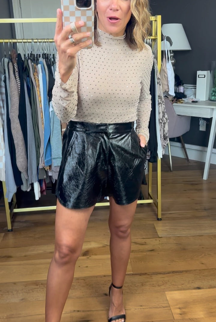 Whole Thing Shimmer Paperbag Shorts - Multiple Options-Entro-Anna Kaytes Boutique, Women's Fashion Boutique in Grinnell, Iowa