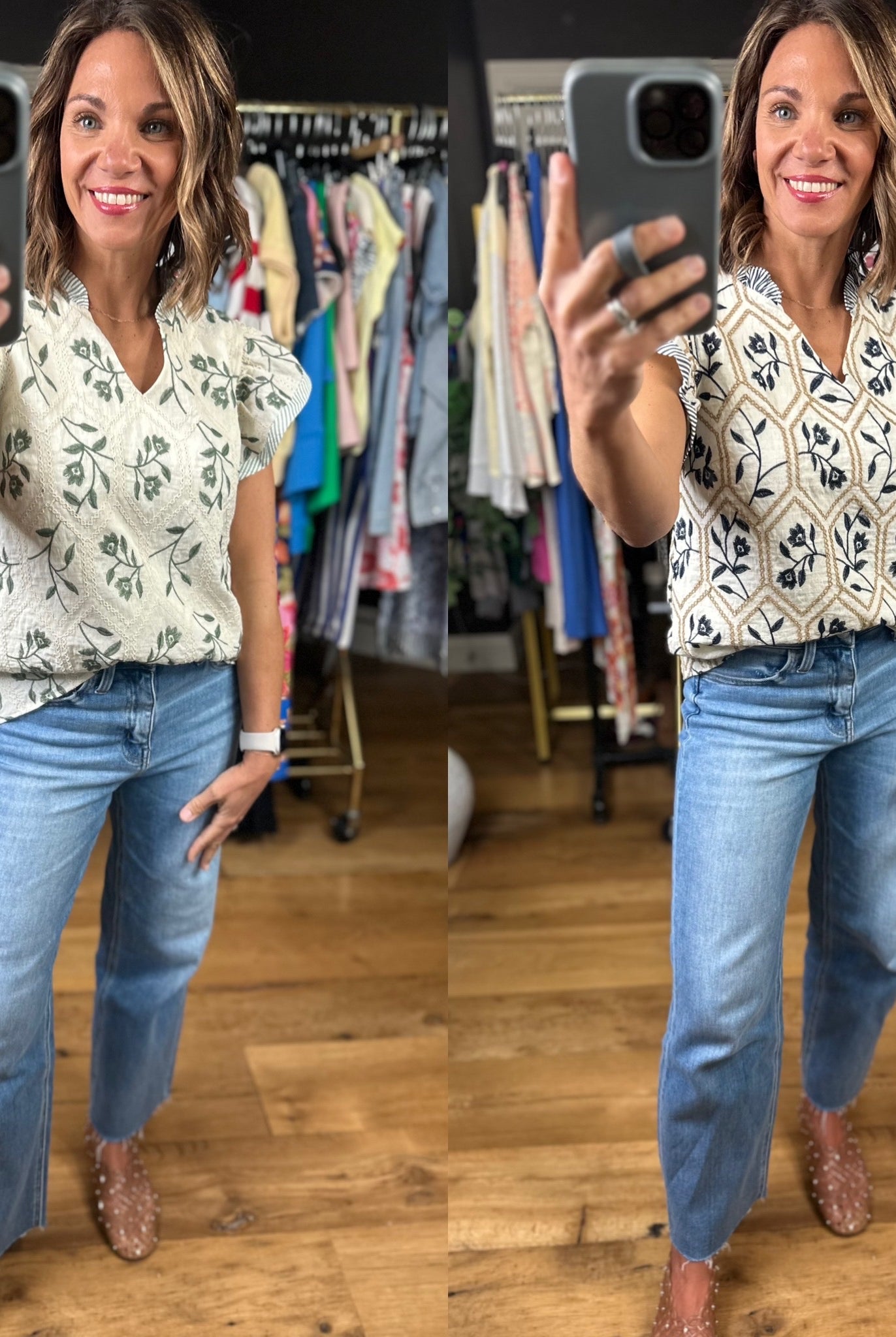 Made For Love Flutter Sleeve Top-Short Sleeves-She & Sky-Anna Kaytes Boutique, Women's Fashion Boutique in Grinnell, Iowa