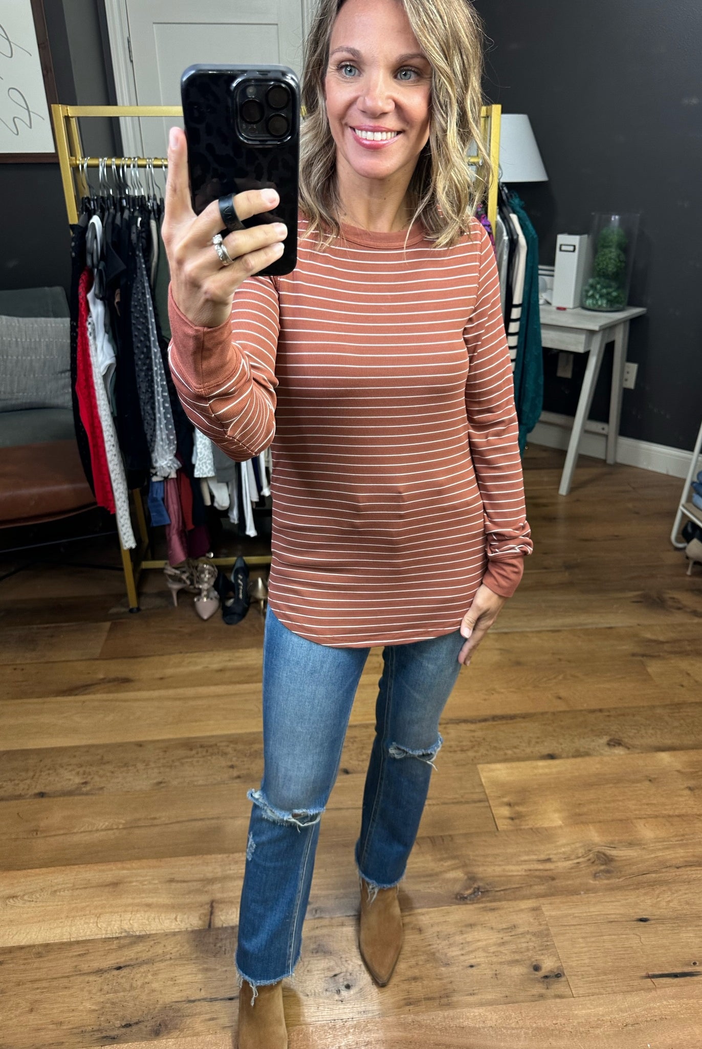 The Best Version of You Long Sleeve Top - Multiple Options-Long Sleeves-Thread & Supply-Anna Kaytes Boutique, Women's Fashion Boutique in Grinnell, Iowa