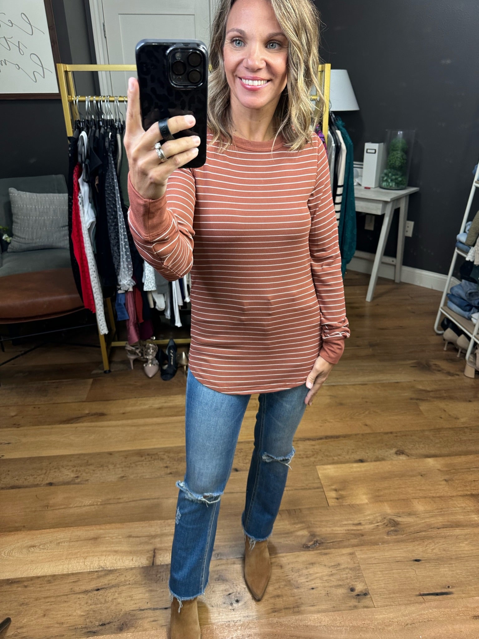 The Best Version of You Long Sleeve Top - Multiple Options-Long Sleeves-Thread & Supply-Anna Kaytes Boutique, Women's Fashion Boutique in Grinnell, Iowa