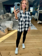 Find My Way Plaid Button-Down Top-Be Cool-Anna Kaytes Boutique, Women's Fashion Boutique in Grinnell, Iowa