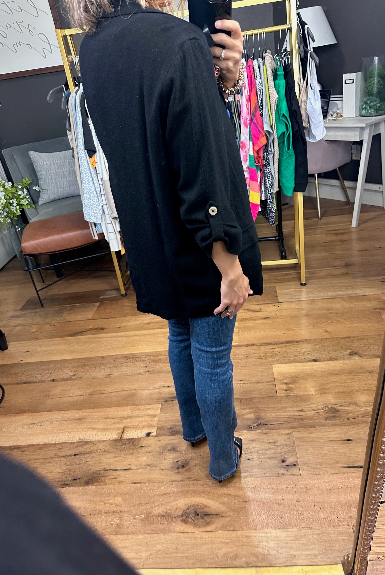 First Directions Linen Boyfriend Fit Blazer - Multiple Options-Blazers-Allie Rose-Anna Kaytes Boutique, Women's Fashion Boutique in Grinnell, Iowa