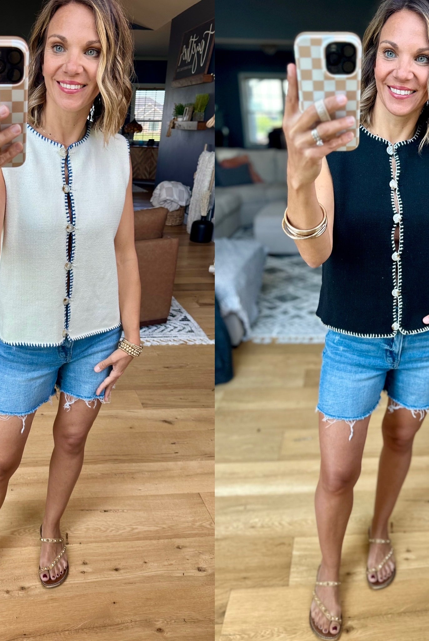 In My Business Button-Detail Vest-Wishlist-Anna Kaytes Boutique, Women's Fashion Boutique in Grinnell, Iowa