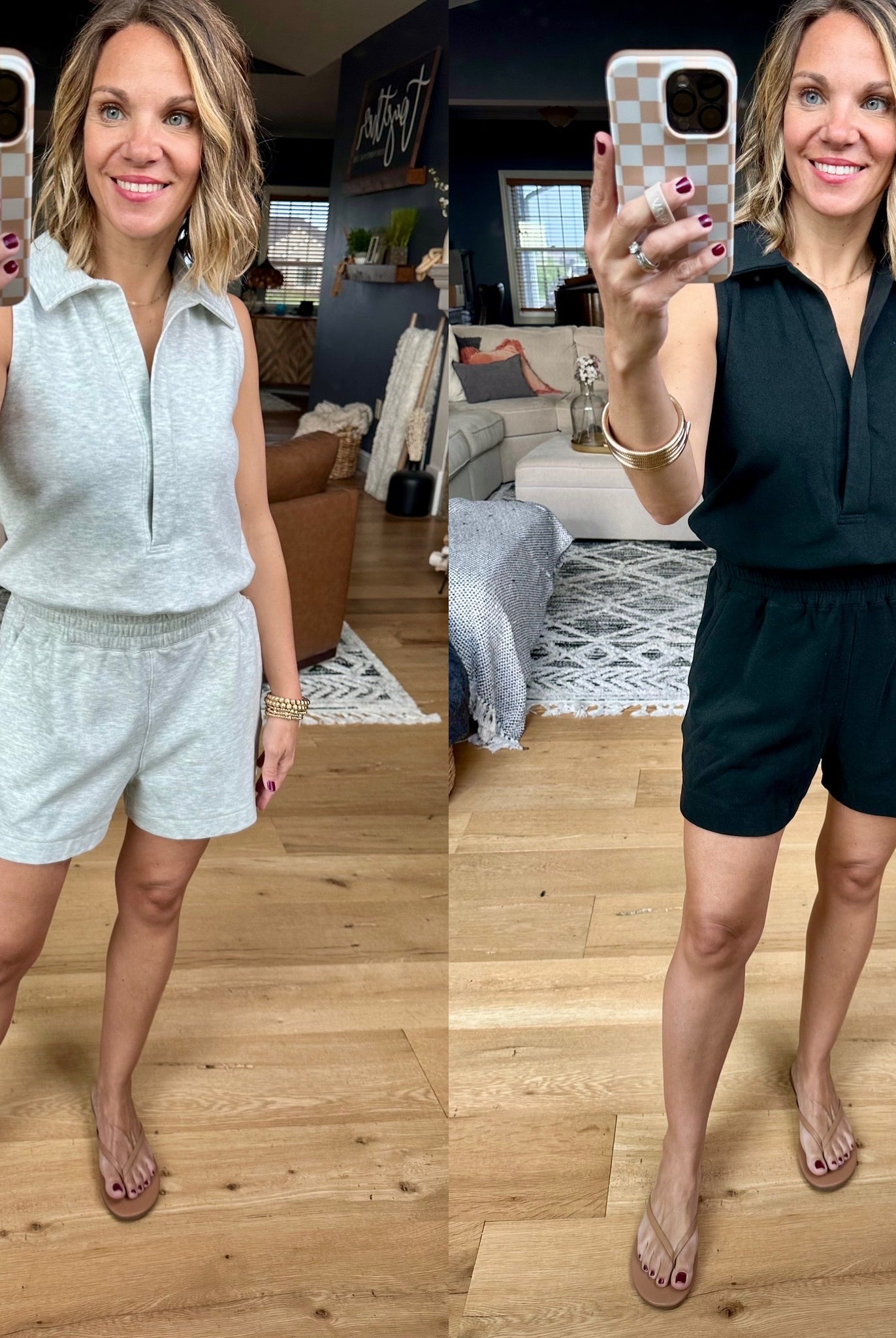 **Going Above Collar Romper - Multiple Options-Wishlist-Anna Kaytes Boutique, Women's Fashion Boutique in Grinnell, Iowa