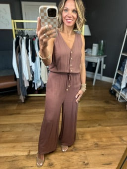 Let Me Tell You Wide-Leg Jumpsuit - Coco-Be Cool-Anna Kaytes Boutique, Women's Fashion Boutique in Grinnell, Iowa