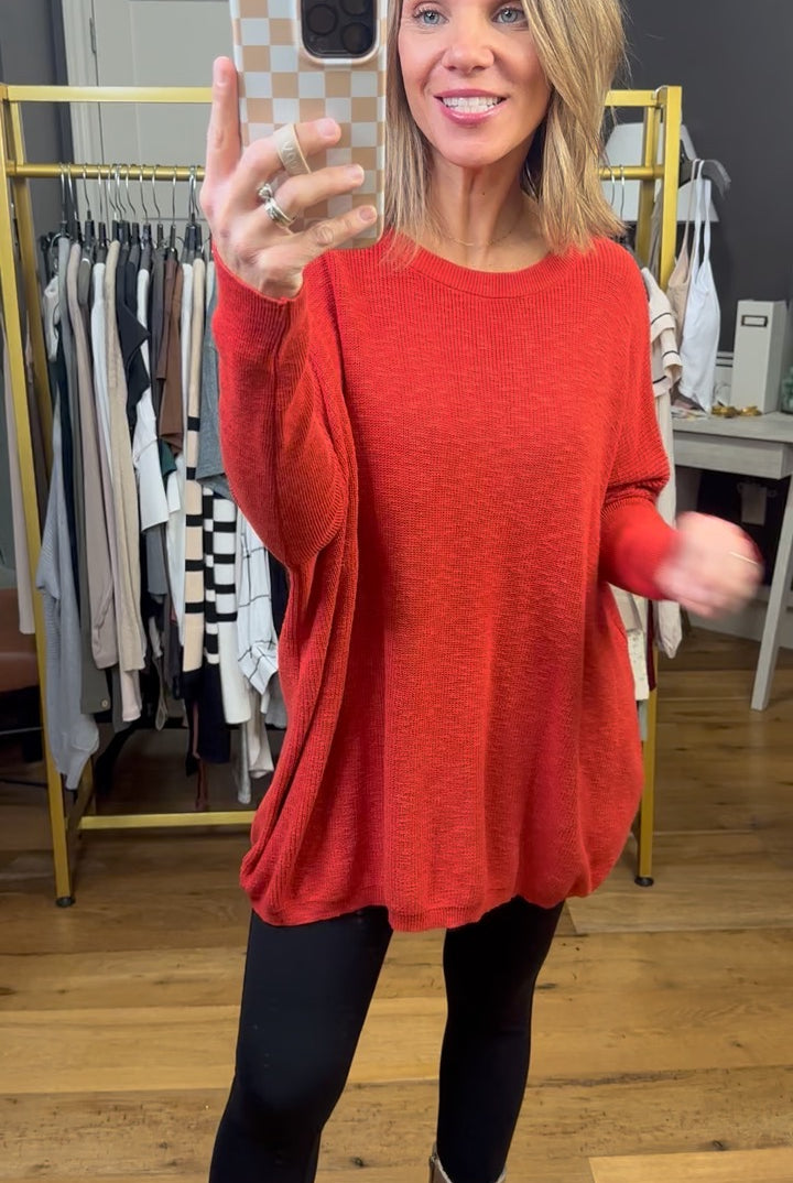 One Thing At A Time Lightweight Flowy Sweater - Multiple Options-Sweaters-Easel-Anna Kaytes Boutique, Women's Fashion Boutique in Grinnell, Iowa