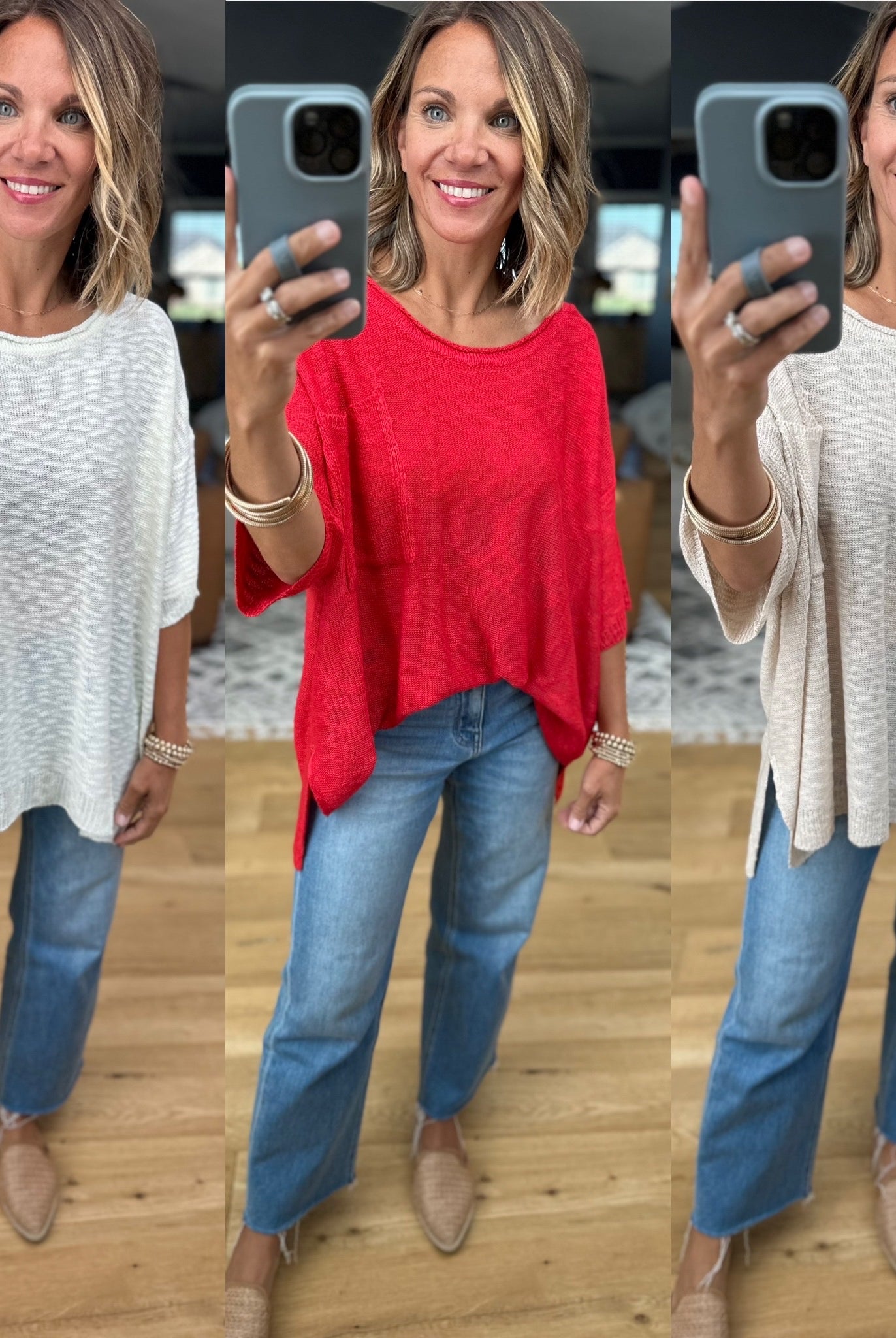 Knit In Nature Oversized Knit Top-Easel-Anna Kaytes Boutique, Women's Fashion Boutique in Grinnell, Iowa