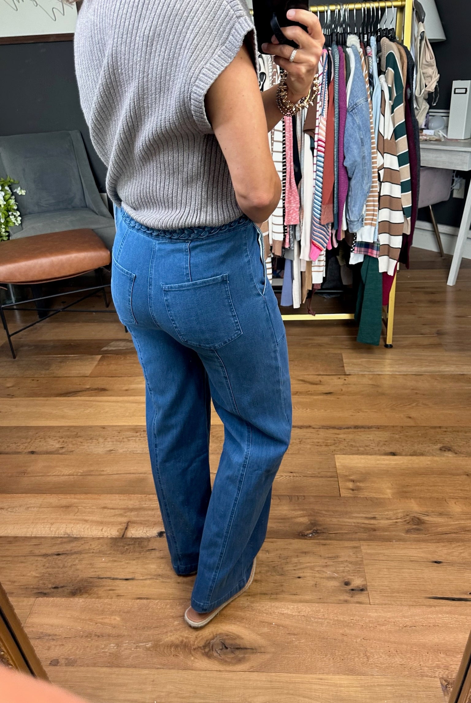 The Birdie Braided Detail Pant - Multiple Options-Entro-Anna Kaytes Boutique, Women's Fashion Boutique in Grinnell, Iowa