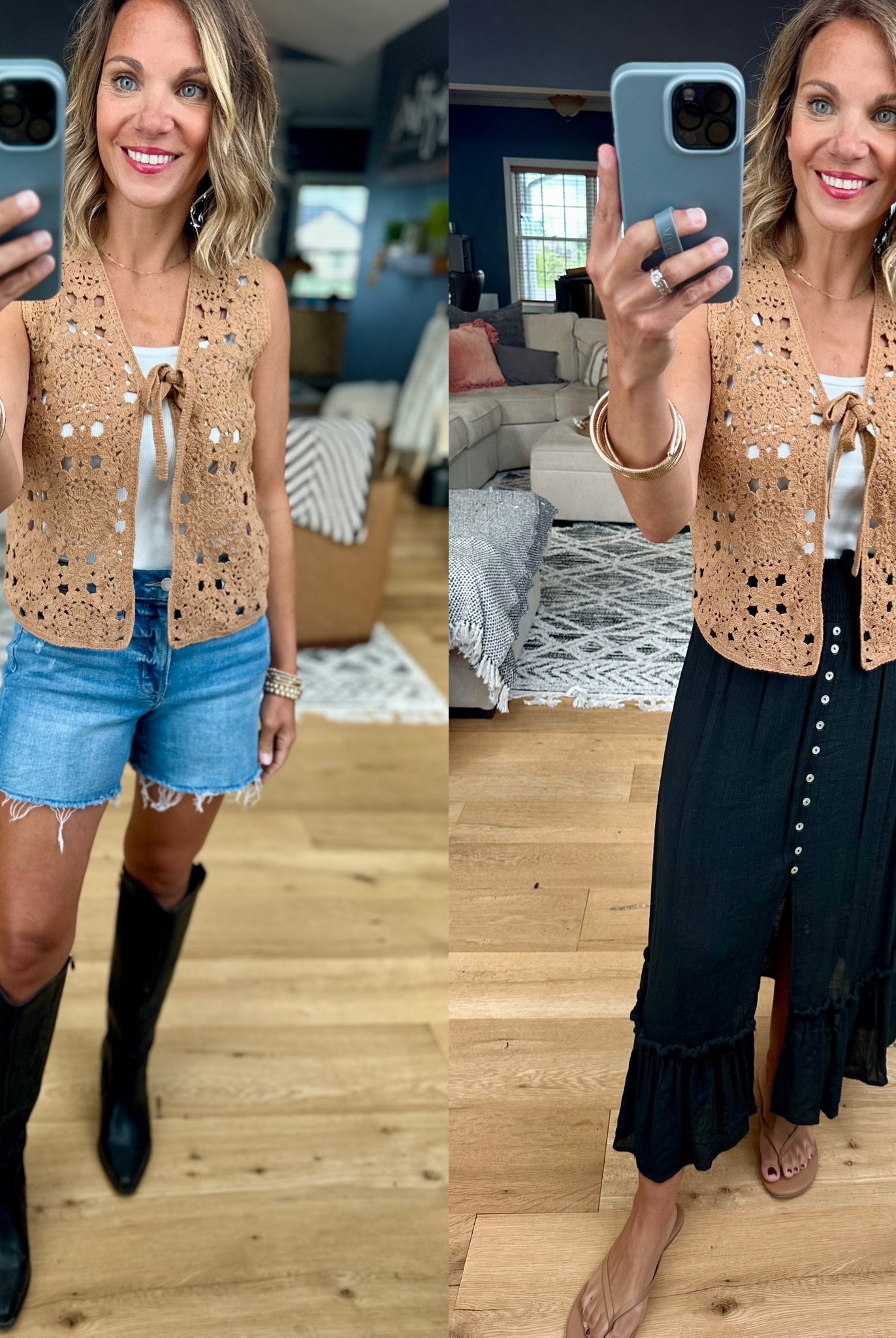 Closet Confession Knit Tie Vest-Wishlist-Anna Kaytes Boutique, Women's Fashion Boutique in Grinnell, Iowa