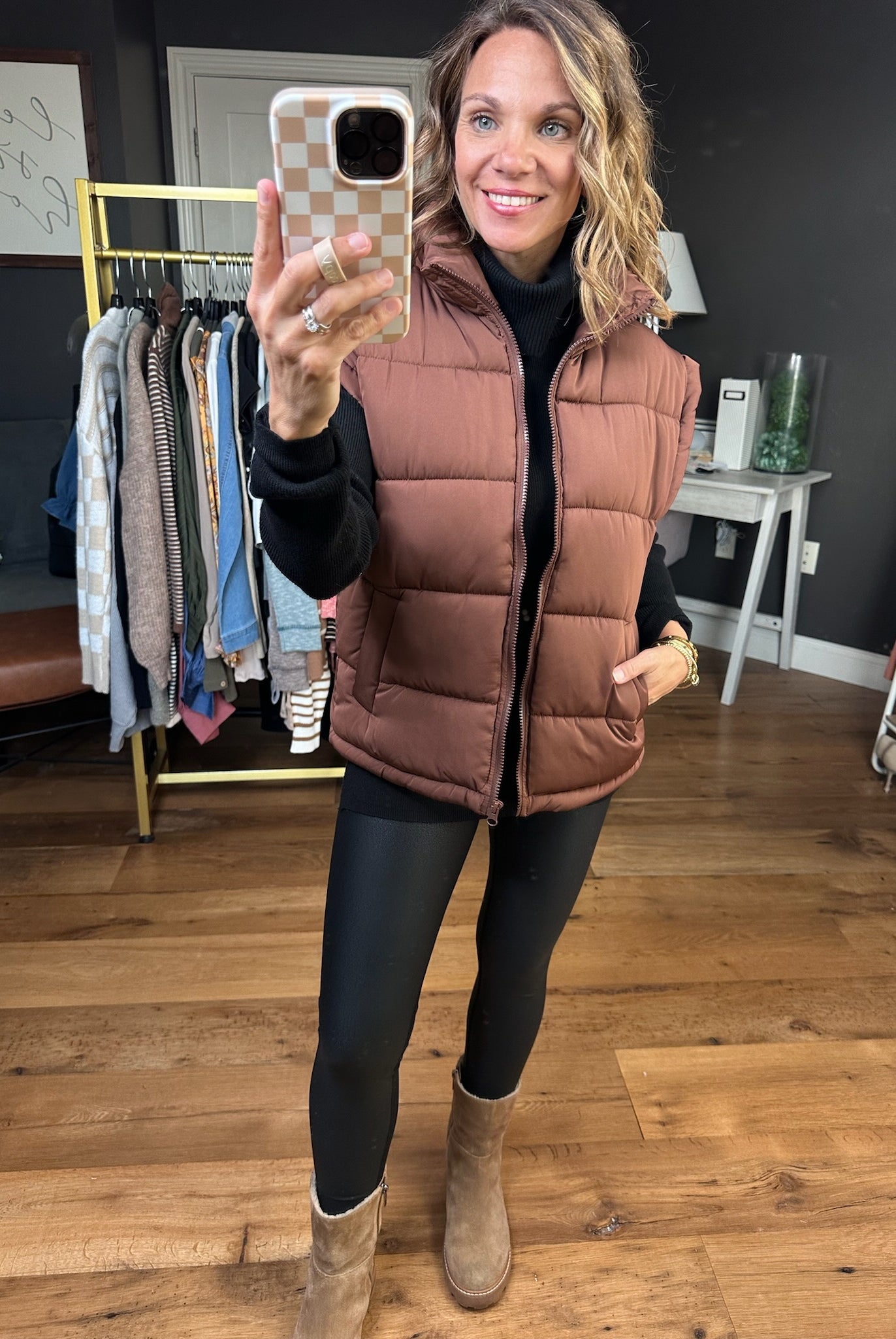 The Jessica Puffer Vest - Multiple Options-Very J-Anna Kaytes Boutique, Women's Fashion Boutique in Grinnell, Iowa