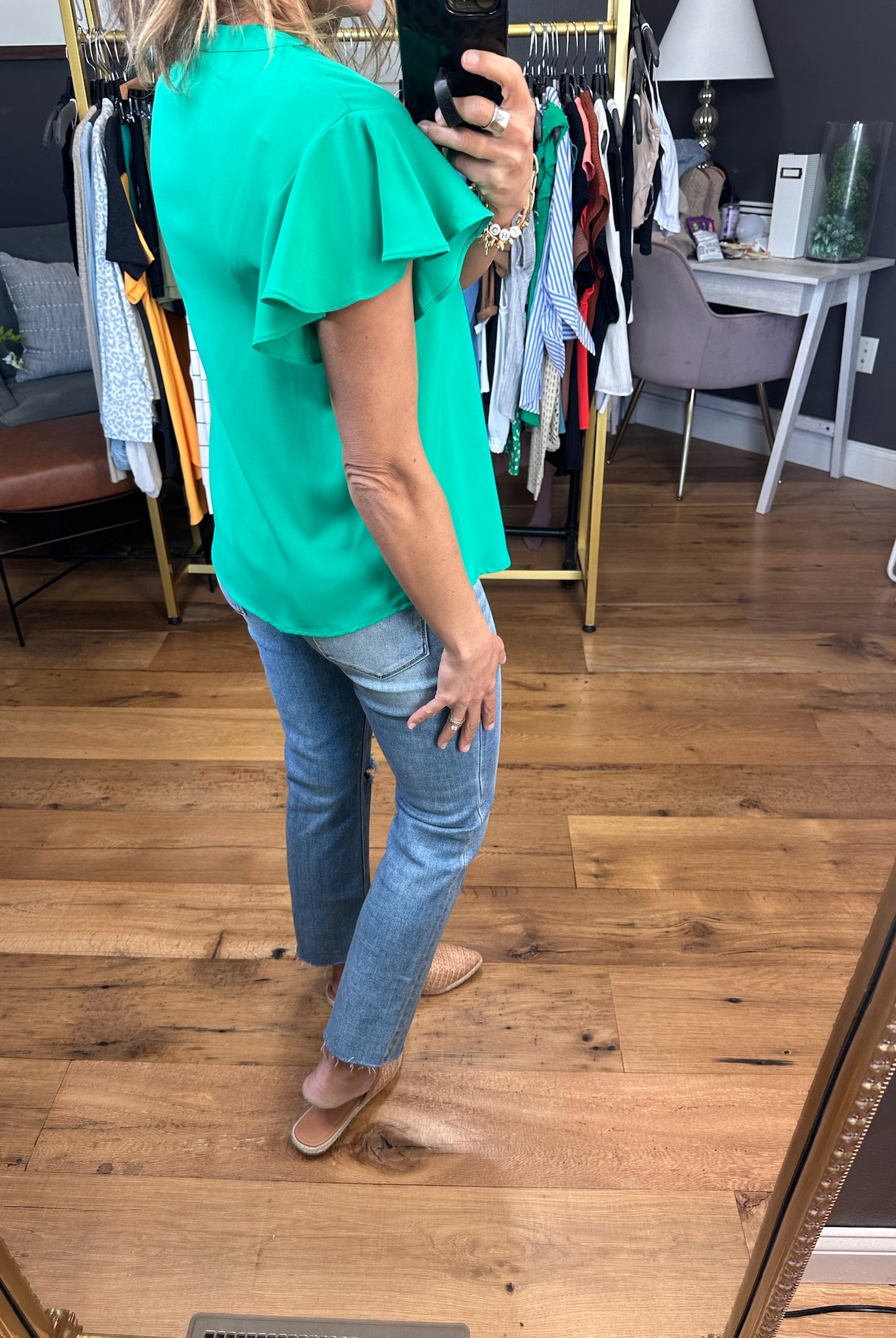 Good Side Flutter Sleeve Top - Multiple Options-Short Sleeves-Anna Kaytes Boutique-Anna Kaytes Boutique, Women's Fashion Boutique in Grinnell, Iowa