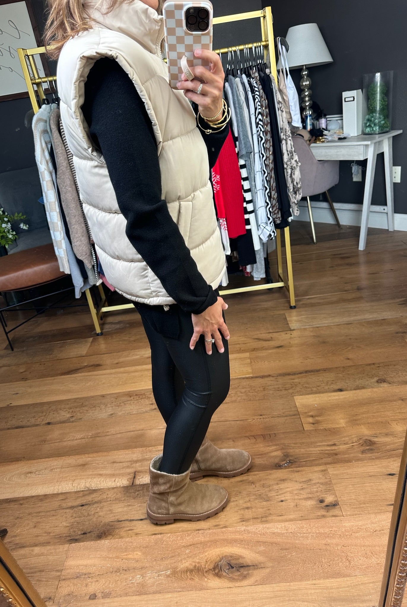The Jessica Puffer Vest - Multiple Options-Very J-Anna Kaytes Boutique, Women's Fashion Boutique in Grinnell, Iowa