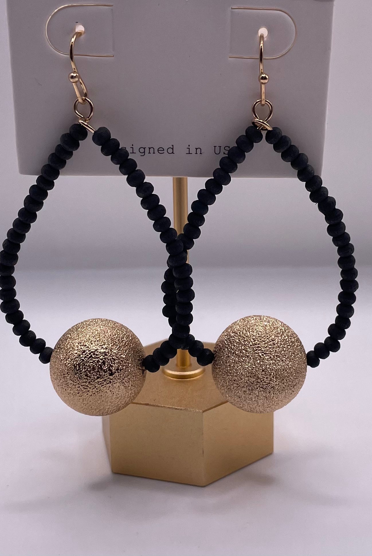 Jazzy Beaded Earring-Earrings-Anna Kaytes Boutique-Anna Kaytes Boutique, Women's Fashion Boutique in Grinnell, Iowa